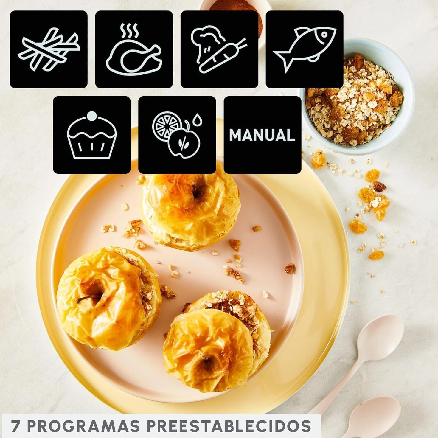 Moulinex Dual Easy Fry Freidora de aire 8,3 L 7 programas EZ9018
