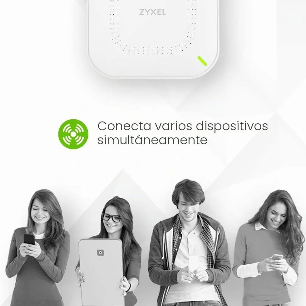 Zyxel WiFi 6 AX3000 Punto de Acceso PoE para Pequeñas Empresas | Enlace Ascendente 2.5G | Antena MU-MIMO 3x3 + 2x2 | Gestión Nebula/Cloud o Independiente [NWA50AX Pro]