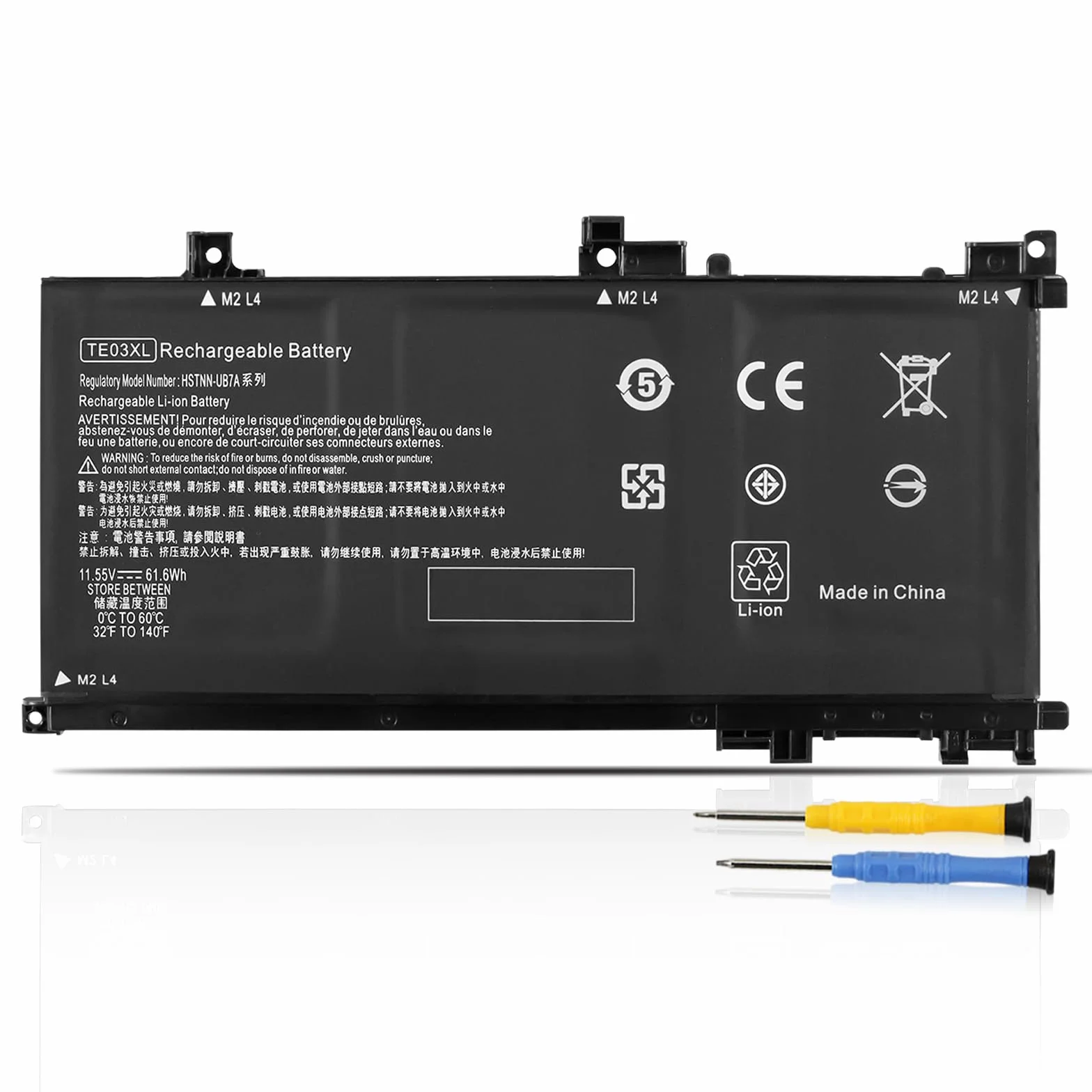K KYUER TE03XL Batería para HP Omen 15-ax000 Pavilion 15-bc000 15-bc000ng bc003ng bc004ng bc005ng bc006ng bc009ng bc011ng 15-ax007ng ax003ng ax000nl ax005ng ax001ns ax008ns ax038nf ax009ng TPN-Q173