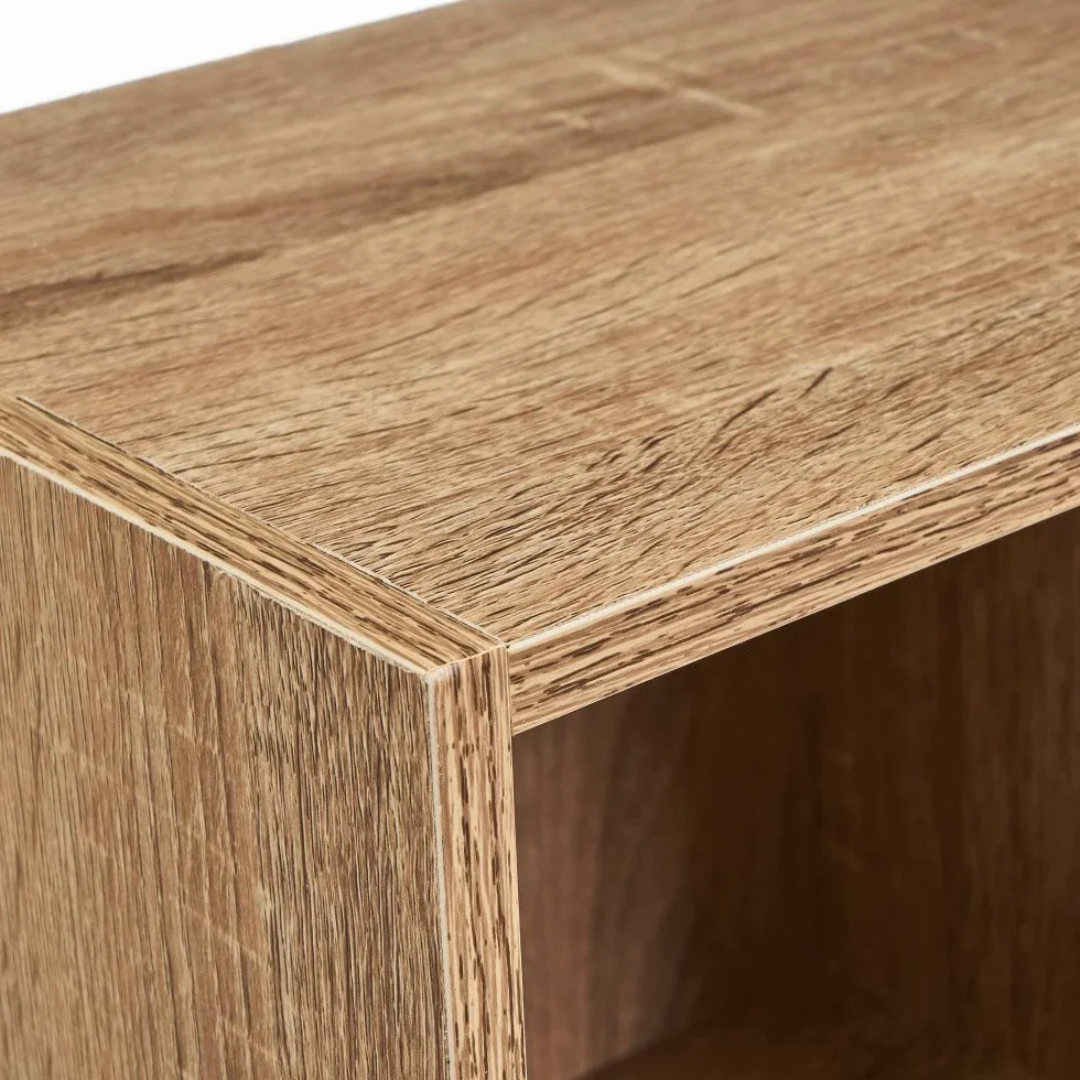 LOLAhome Estantería Cubo de Madera 3 Estantes 80 cm Natural