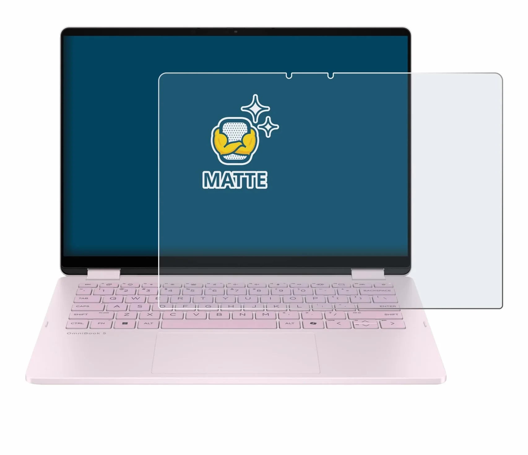 BROTECT Protector Pantalla Anti-Reflejos para HP OmniBook 5 Flip 14 14-fp0153ng Película Mate Anti-Huellas