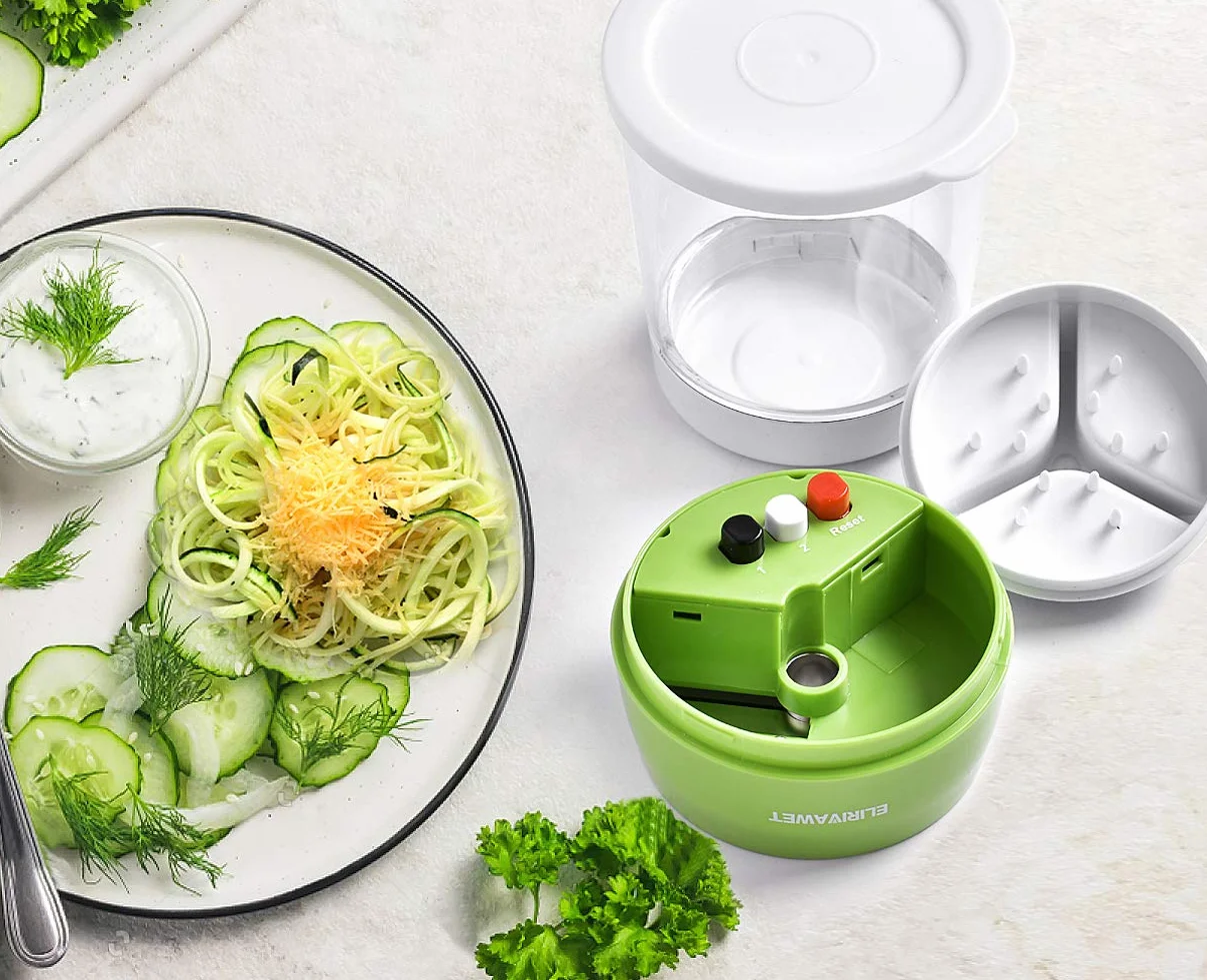 Cortador Rallador de Verdura 5 en 1 Espiralizador Veggetti Slicer Manual
