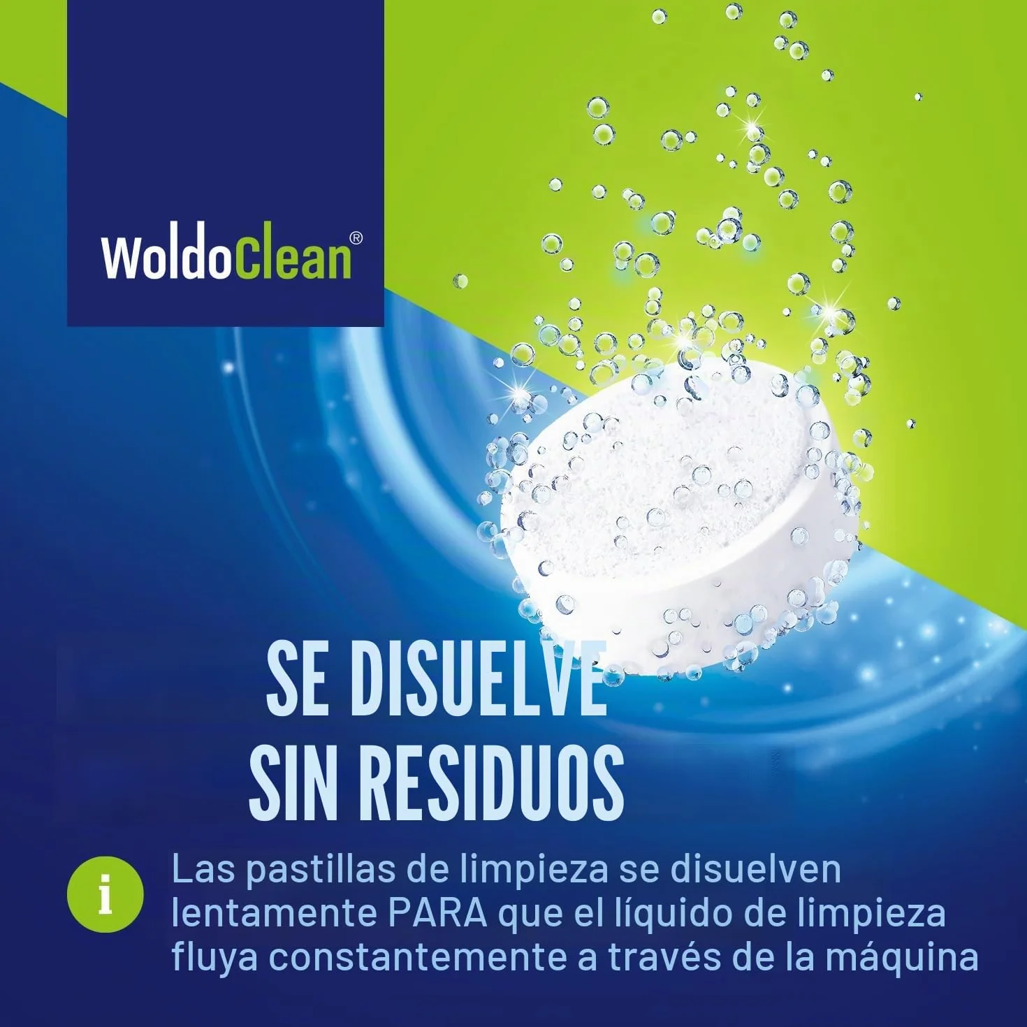 WoldoClean Pastillas Limpiadoras para Cafeteras 40 Unidades - Tabletas Disolventes de Grasa Compatibles con DeLonghi Jura Siemens Bosch Krups Melitta