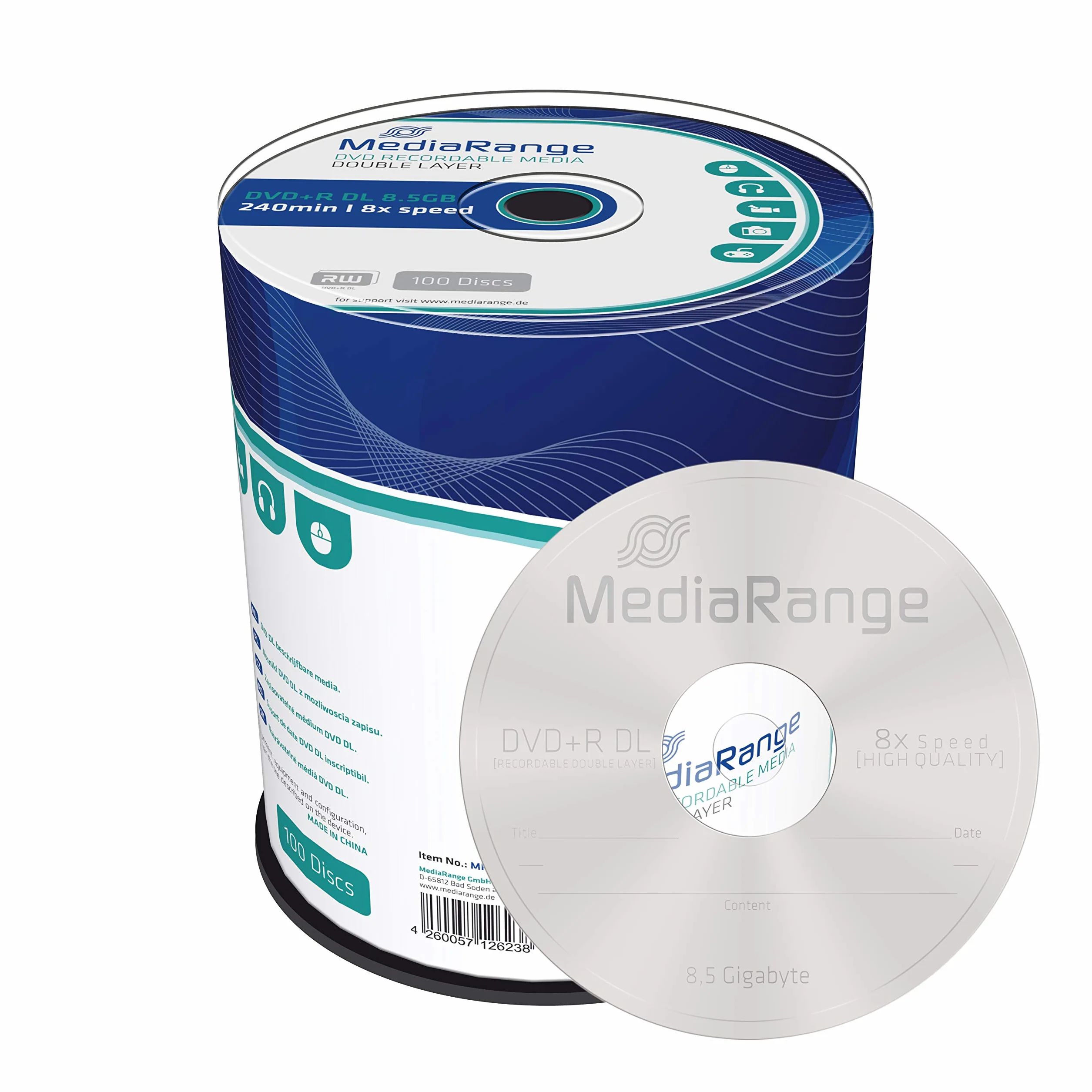 MediaRange MR470 DVD regrabable - DVD+R vírgenes (caja para pastel)