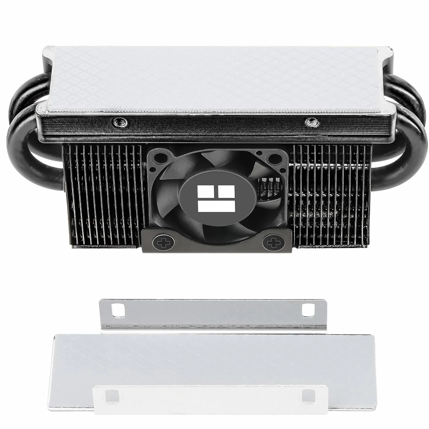 Thermalright HR10 2280 PRO Black SSD, disipador de calor de doble cara, con ventilador PWM pequeño y rápido, almohadilla de silicona térmica para PC SSD 2280 y ordenador
