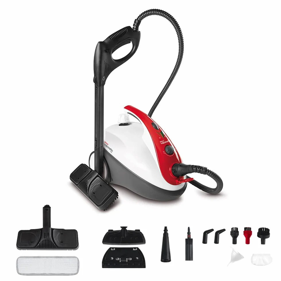 Polti Vaporetto Smart 30_R Limpiador a Vapor 3 Bar 85 g/min 12 Accesorios Depósito 1,6 L Blanco/Rojo