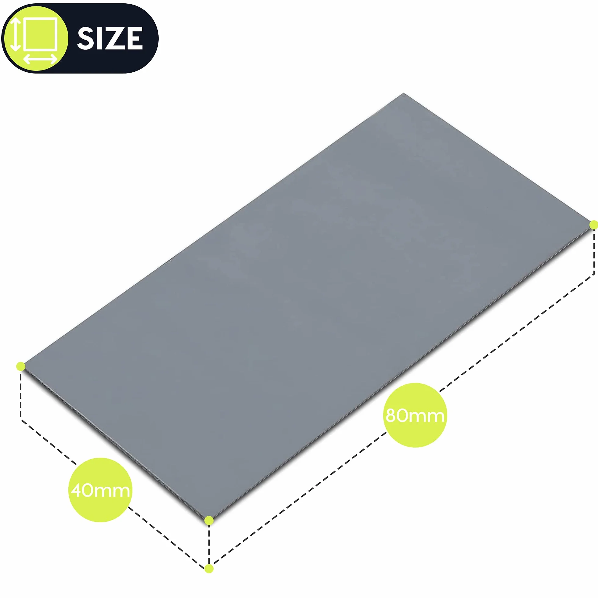 Gelid Solutions GP-Extreme 12W-Almohadilla térmica 80x40x2.0 (2 piezas) Excelente conducción del calor, relleno ideal para huecos. Fácil instalación. 80x40x2.0 (2 piezas)