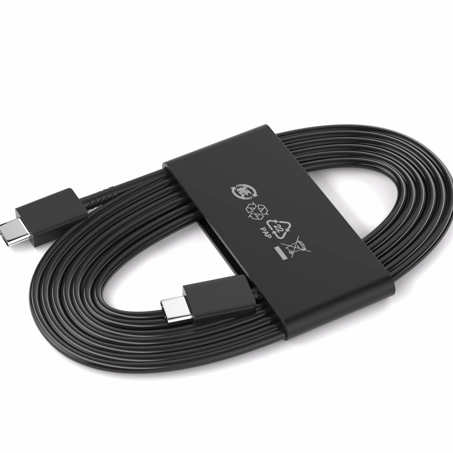 Cable de carga USB C a USB C de 6 pies para carga rápida Samsung, 25 W/3 A, 1,8 m, tipo C, cable de datos para Galaxy S25 S24 Ultra FE S23 S22 S21 Note 20 10 A16 A17 ZFold 7 6 Tab S9 S10/iPhone 17 16