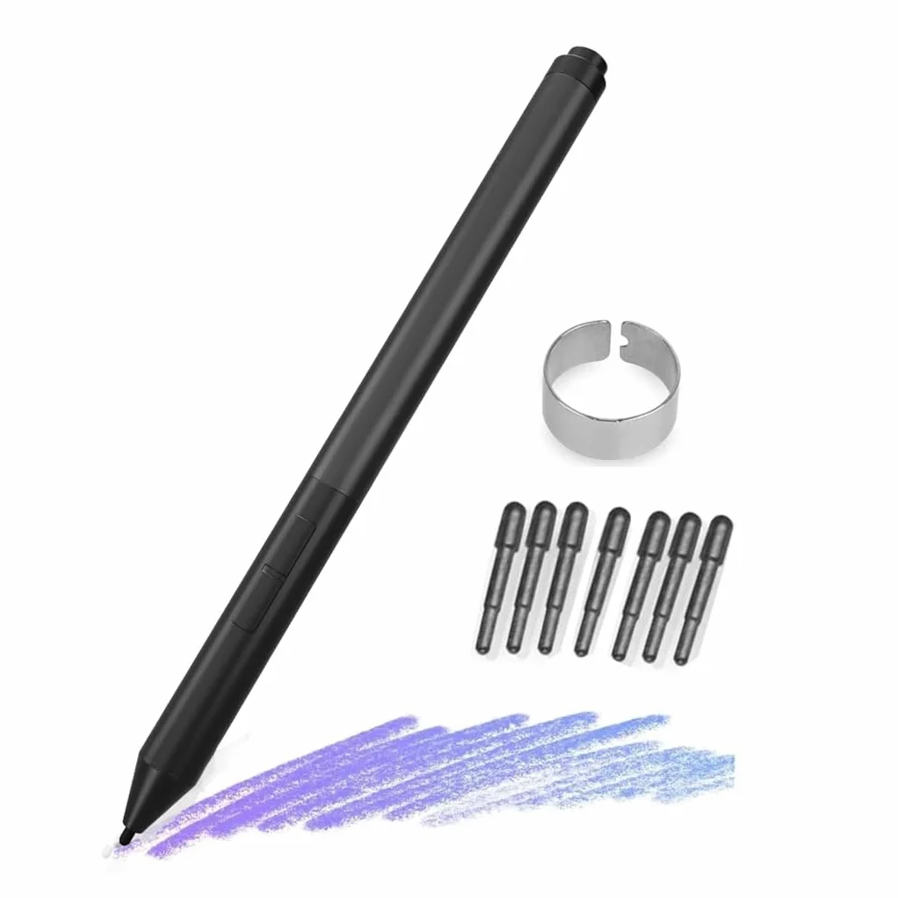 Bolígrafo recargable para HP Active Pen G3 EliteBook x360 G3/G4/G6/G7/G8/G9, para HP Elite x2 / ZBook Studio x360 G5 / ProBook G1/G2, T4Z24AA 1FH00AA 4KL69AA Pen con puntas, negro