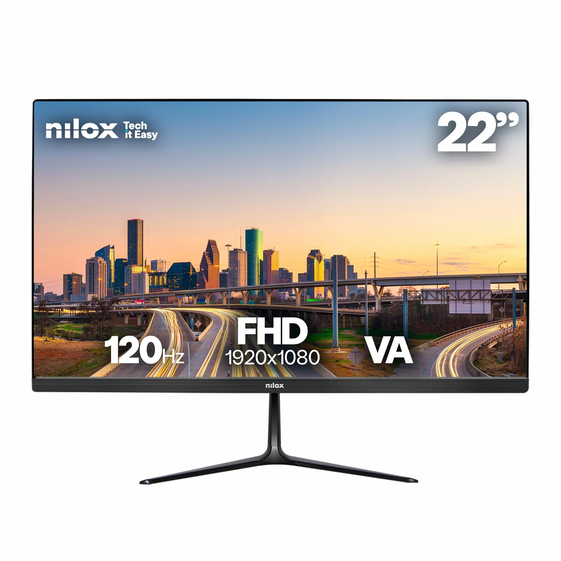 Nilox nxm22fhd1201 Monitor 22" va fhd 120hzvga hdmi