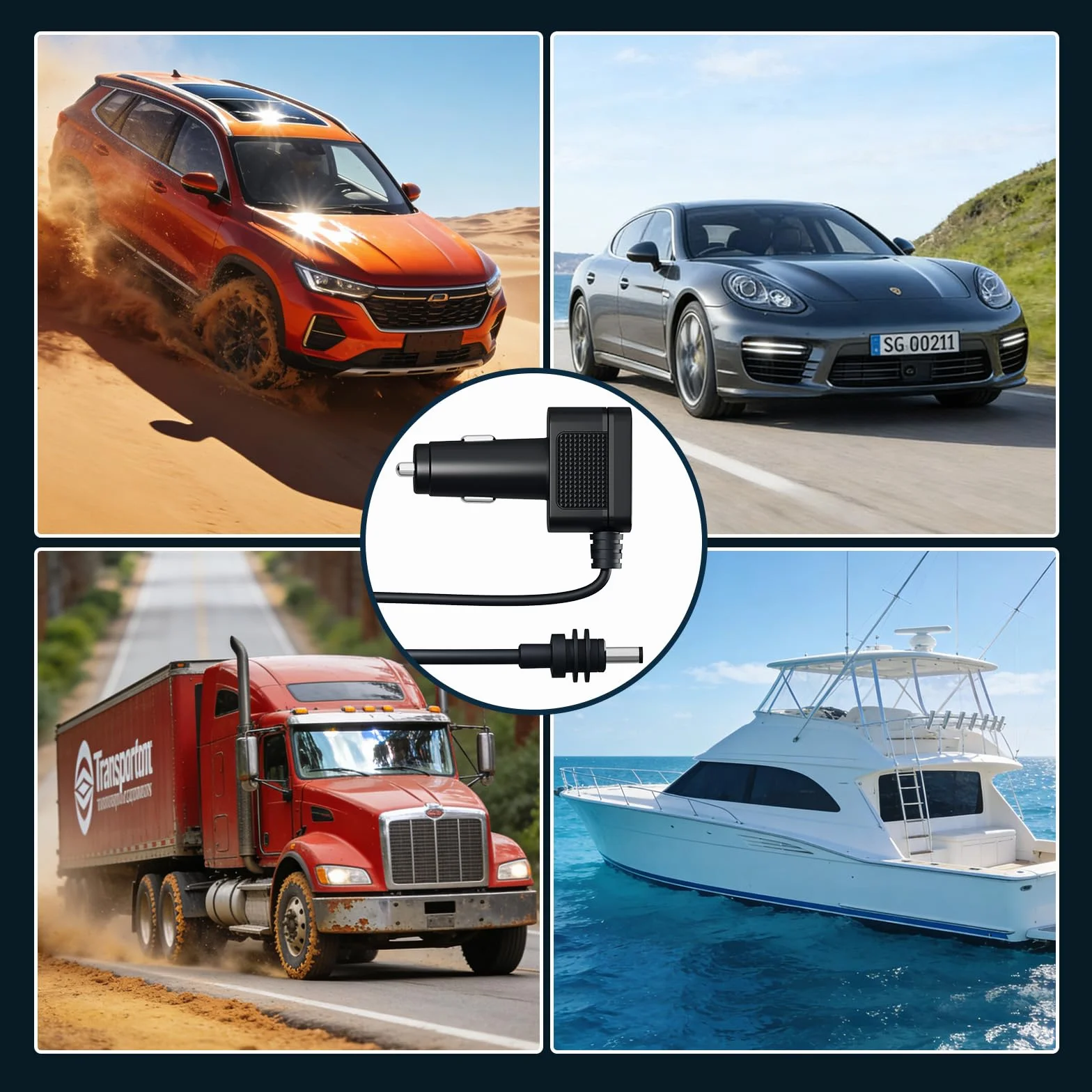 Adaptador de Coche para Starlink Mini de MMOBIEL – Cargador USB de Encendedor 12V–24V DC – Cable Resistente de 3M (60W), Puertos Dobles USB-C y A (33W), Pantalla LCD de Voltaje – para Vehículos