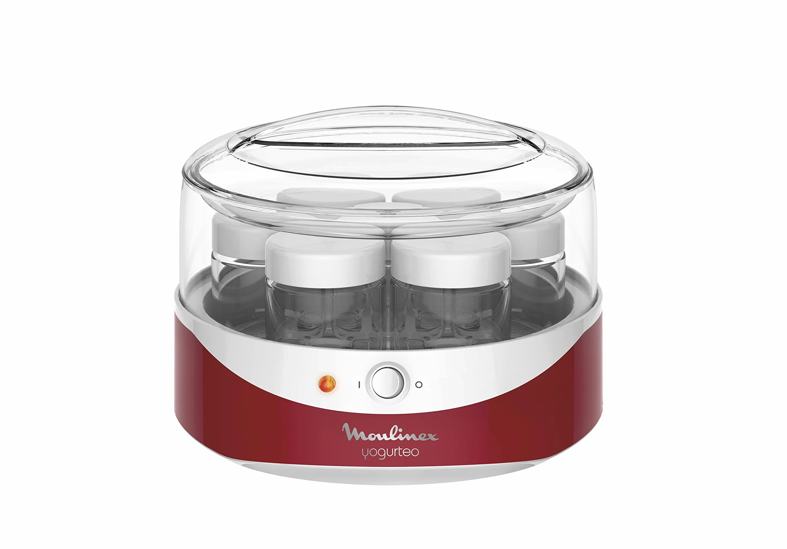 Moulinex Yogurteo YG2295, 7 vasos de 160 ml, interruptor encendido/apagado, luz de temperatura