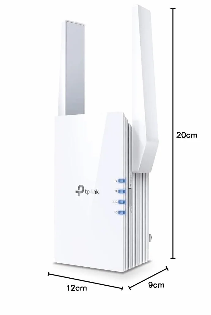 TP-Link RE705X - Repetidor Wi-Fi 6, Dual Band AX3000, Extensor de Cobertura Mesh con EasyMesh, Puerto Gigabit Ethernet y App Tether, Blanco