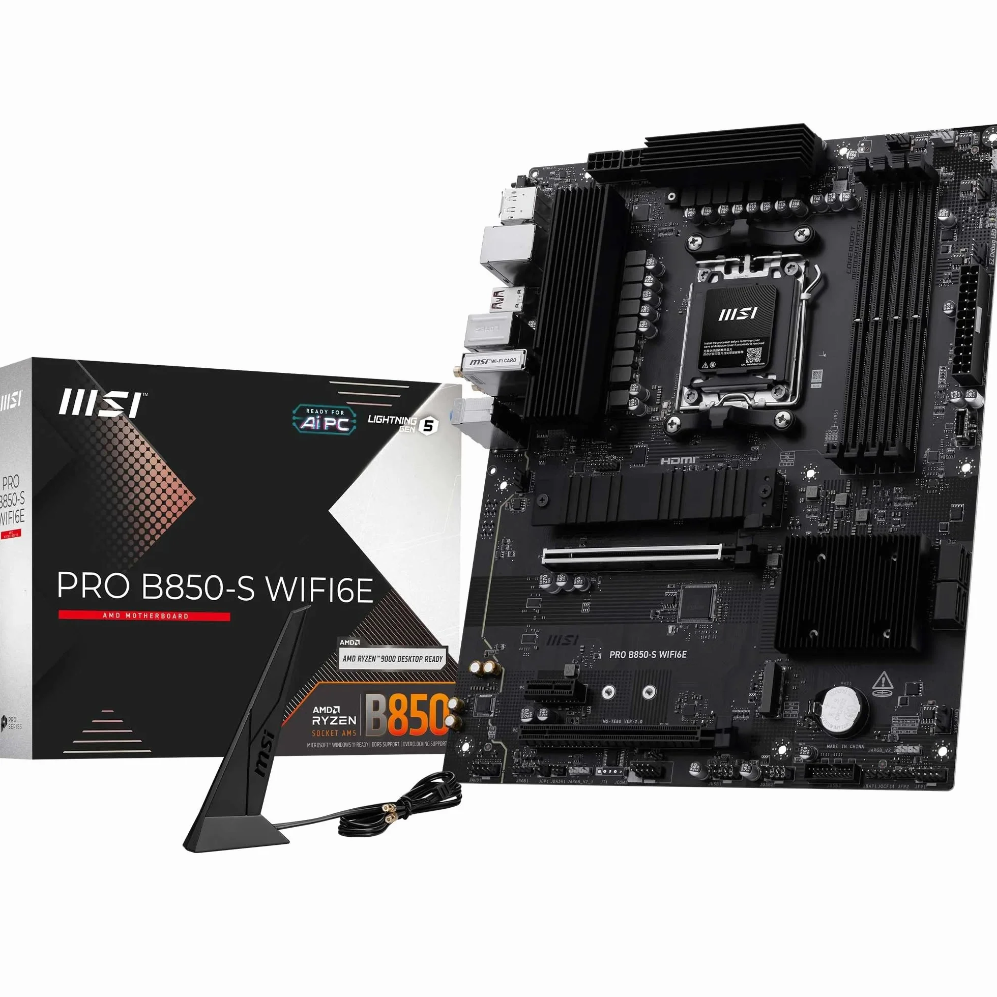 Msi Pro B850-S Wifi6e - Mainboard - Atx (7e80-002r)