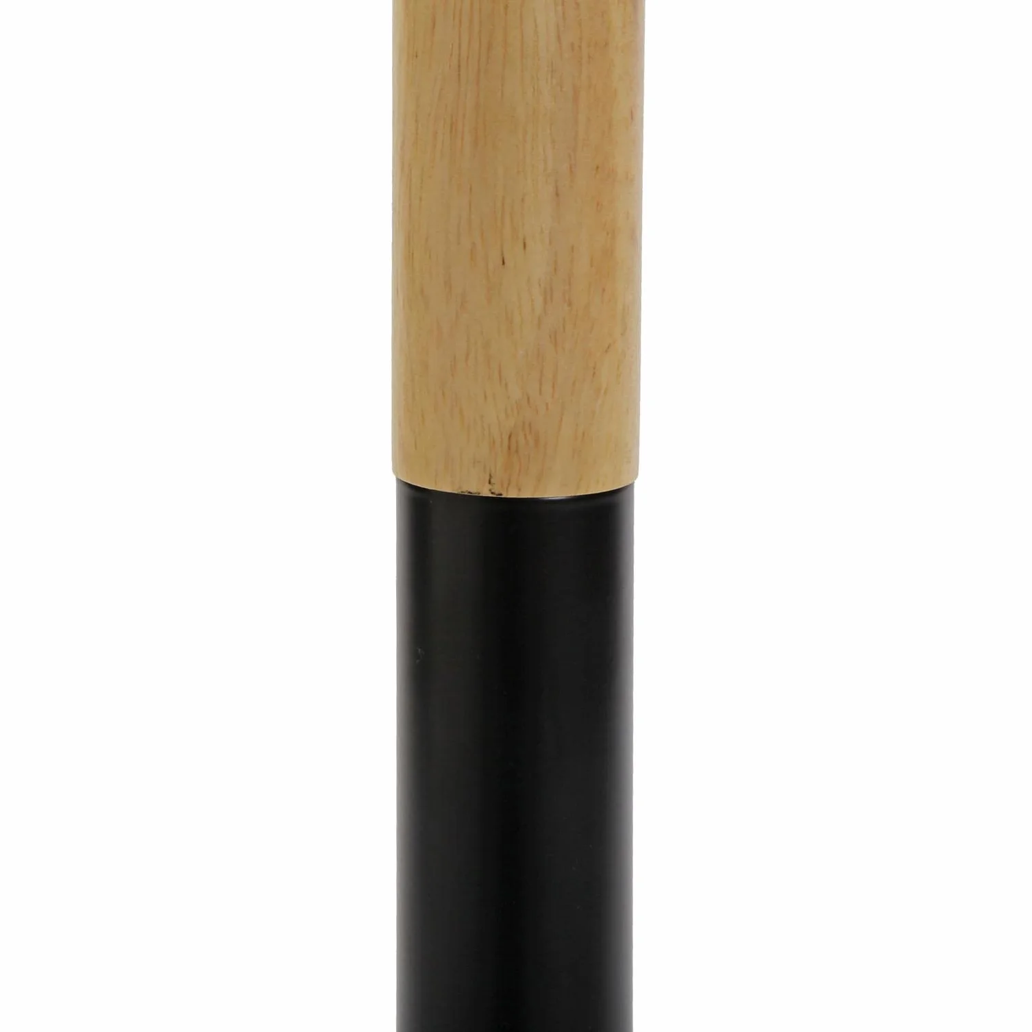 Versa Holstebro Galán de Noche Moderno 2 Perchas Metal y Madera Negro 112x28,8x46,5 cm