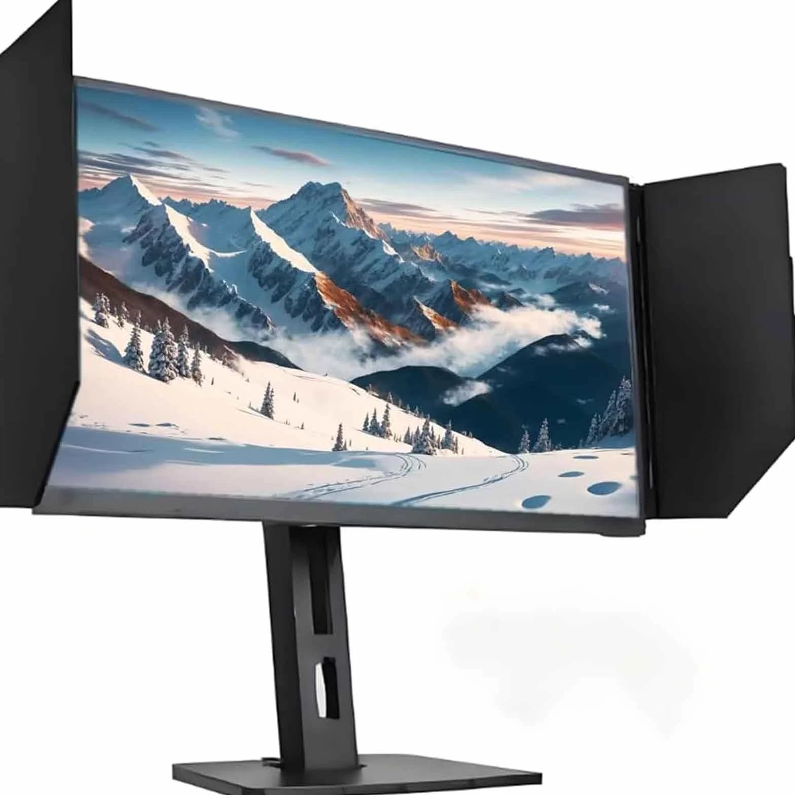 Visera for Pantalla de visualización, Parasol Ajustable for Monitor de computadora de Escritorio de 24 a 27 Pulgadas, Parasol Plegable y portátil for Pantalla de privacidad, for Oficina, Juegos(Right