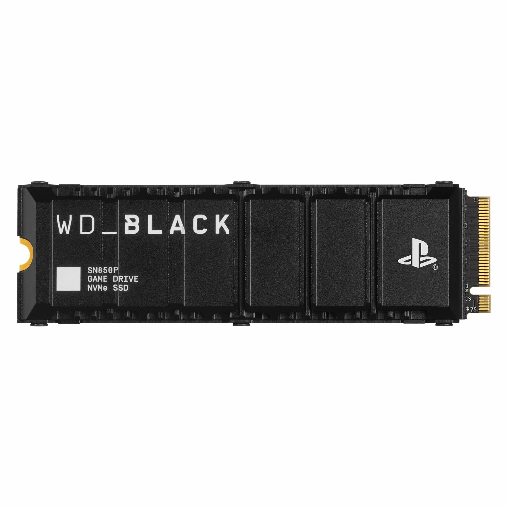 WD_BLACK SN850P SSD PS5, 4 TB M.2 2280, Licencia Oficial para Consolas Playstation 5 PS5, Velocidades hasta 7300 MB/s, PCIe NVMe SSD con Disipador Optimizado, SSD para Juegos internos, Negro