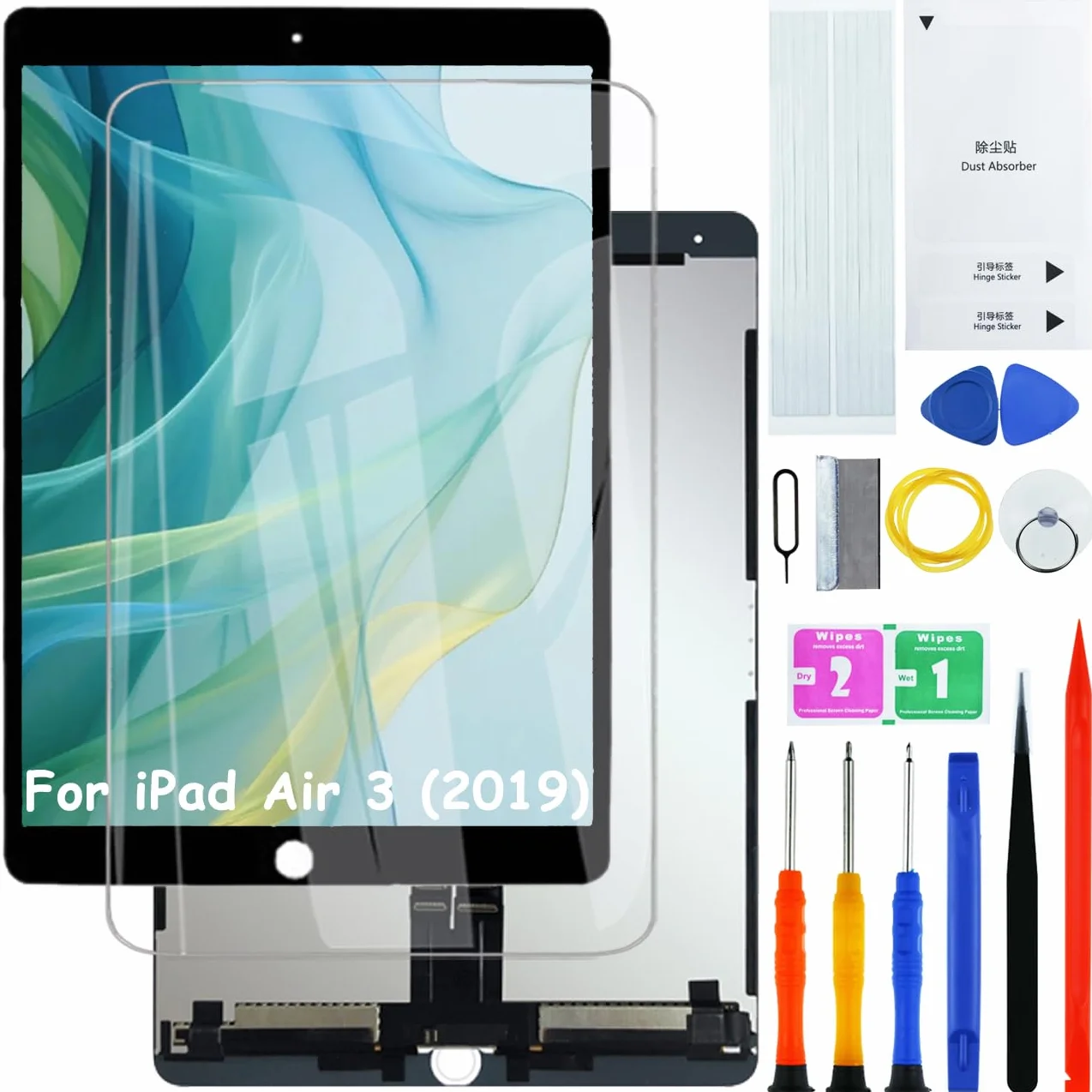 H&LYCYJ Pantalla LCD para iPad Air 3 (2019) A2153 A2123 A2154 A2152 LCD pantalla de repuesto con kit