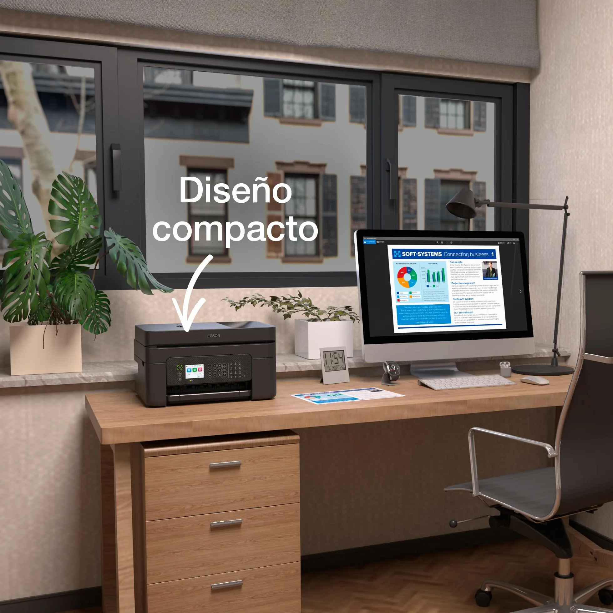 Epson Impresora de inyección de Tinta multifunción Workforce WF-2950DWF A4 con conectividad inalámbrica