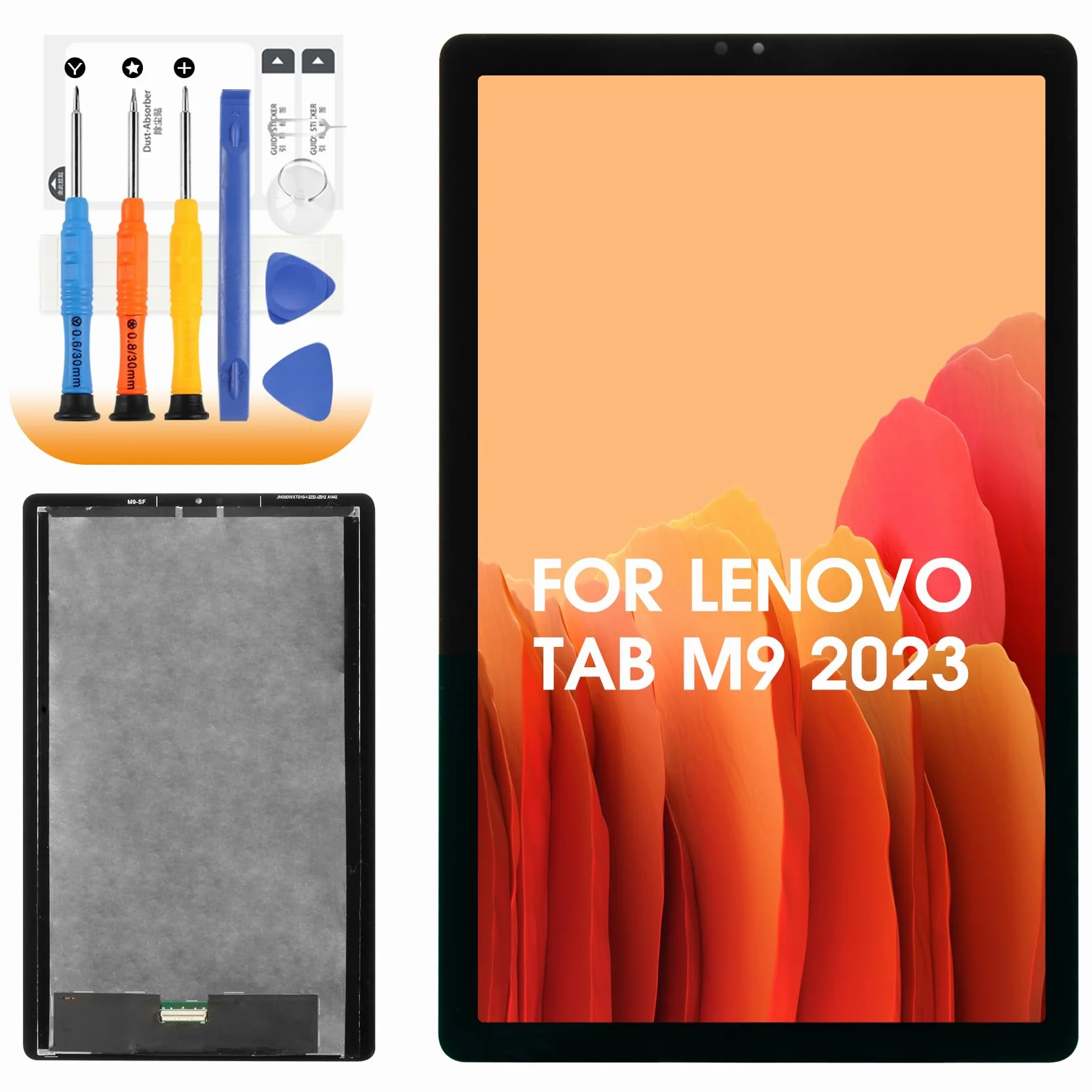 Pantalla LCD para Lenovo Tab M9 TB-310FU TB-310XU TB310XC TB310FU 9.0 Pulgadas Pantalla LCD Digitalizer Pantalla Táctil Panel de Vidrio Completa Asamblea con Herramientas, Nior