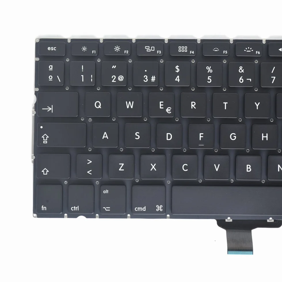 Teclado de repuesto PCE español compatible para MacBook Pro Unibody 13 pulgadas A1278 2008-2015 con destornillador