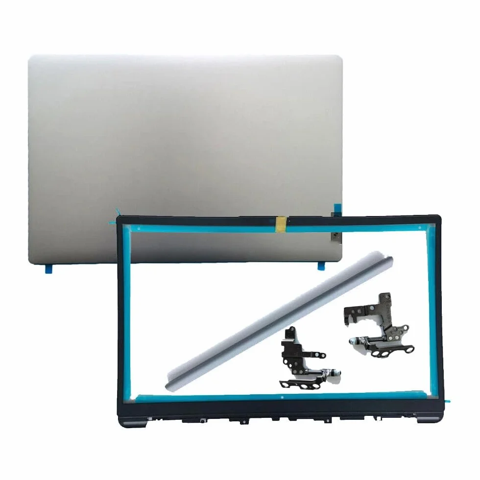 Reemplazo para Lenovo IdeaPad 1 15ADA7 1 15AMN7 LCD cubierta trasera superior bisel frontal con bisagras y cubierta de bisagra 5CB1F36621 5CB1M48453