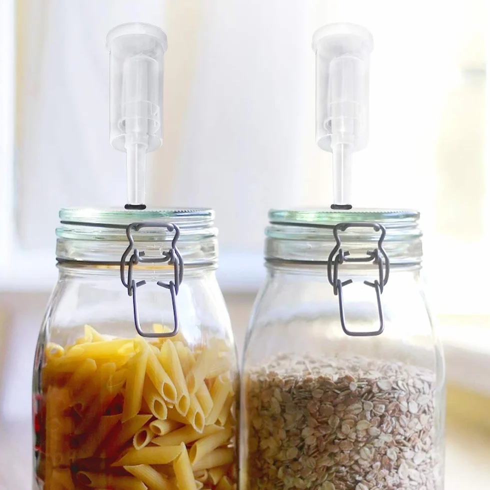 Esclusas de Aire 4 Piezas Airlock de Plástico con Arandelas de Silicona, Válvula Antirretorno para Elaborar Cerveza