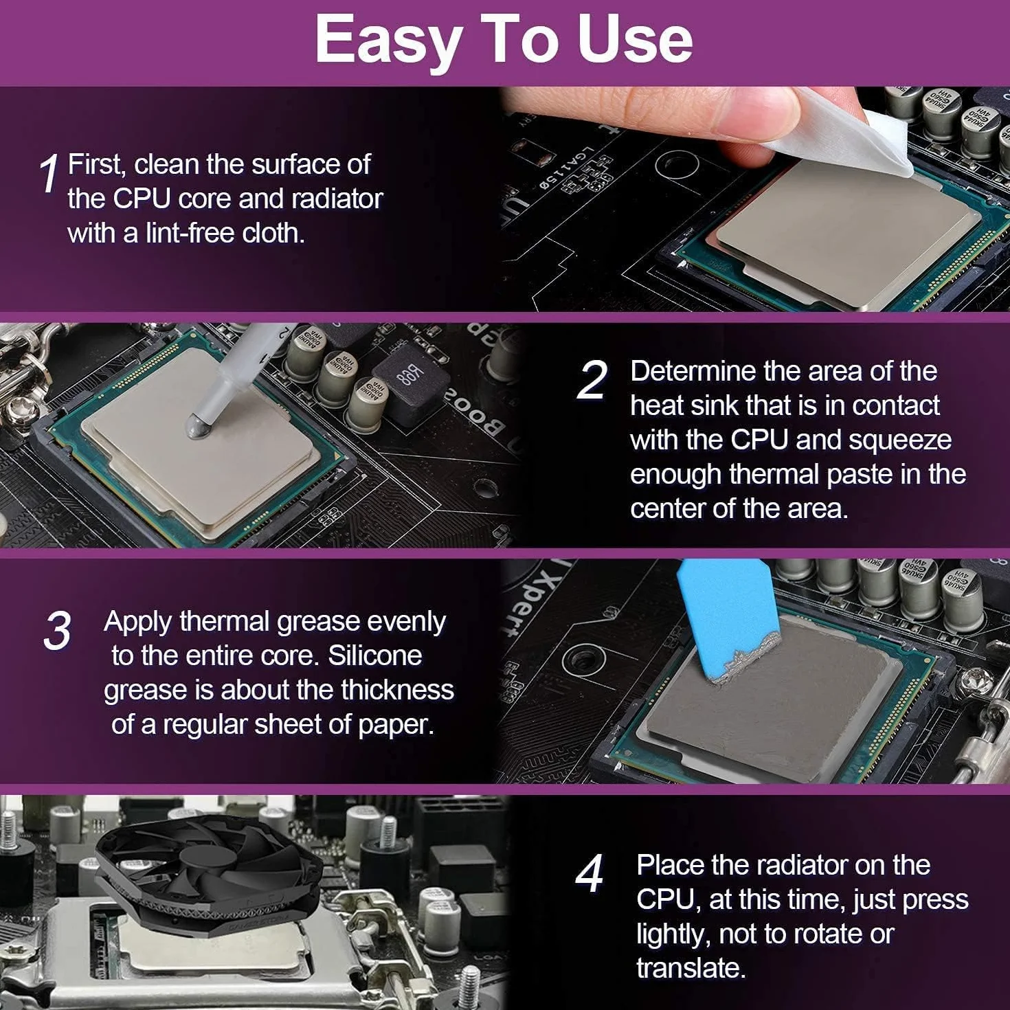 MY083>8.3 W/MK 10PCS(1PCS-1g) Pasta Termica Pasta térmica Thermal Paste Eléctricamente no conductivo for PC CPU GPU