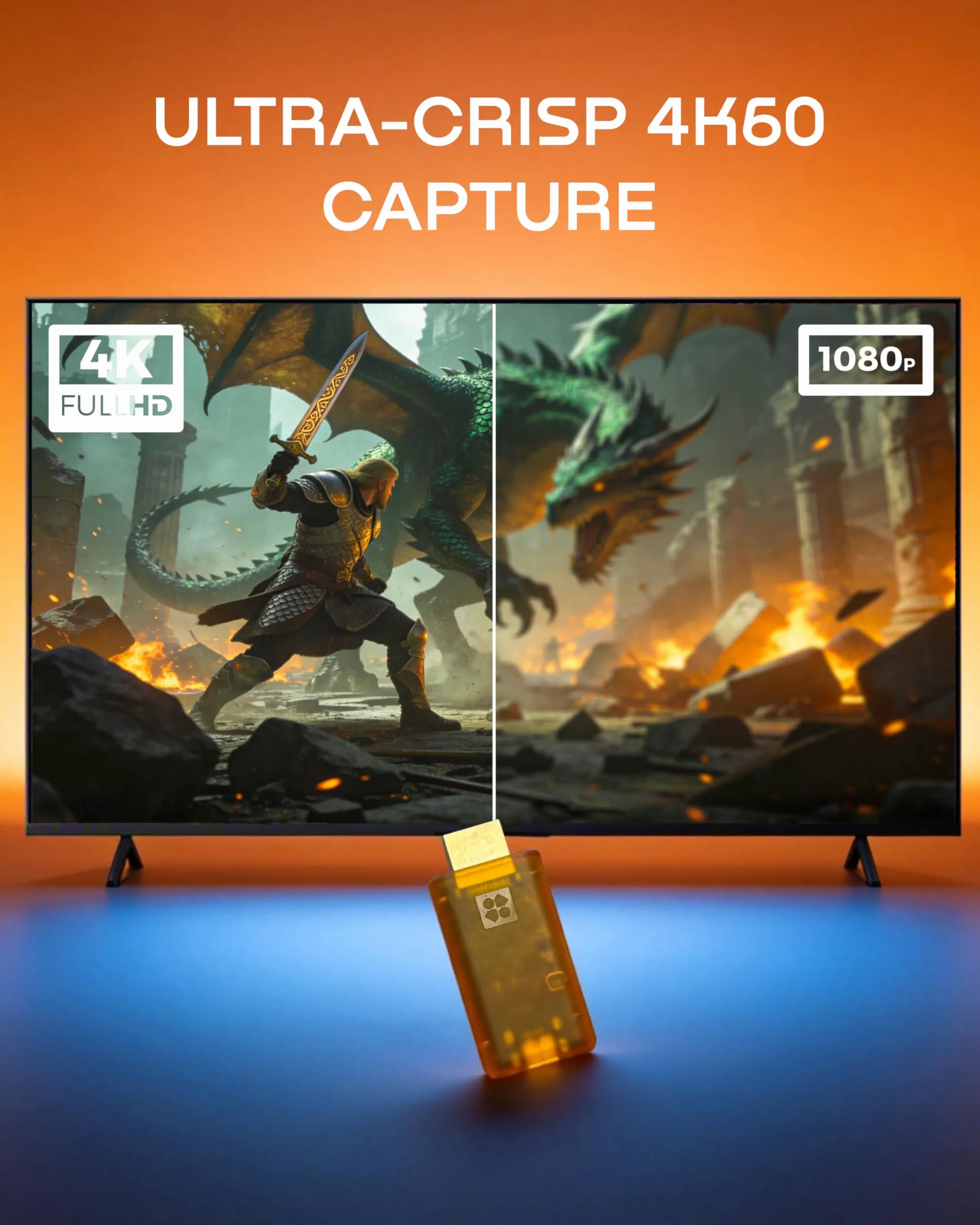 GENKI ShadowCast 3 Pro, tarjeta de captura 4K60, dispositivo de captura de video USB-C de paso de latencia cero compatible con PS5, Xbox Series X/S, Switch, iPad, portátil, DSLR, transmisión para OBS