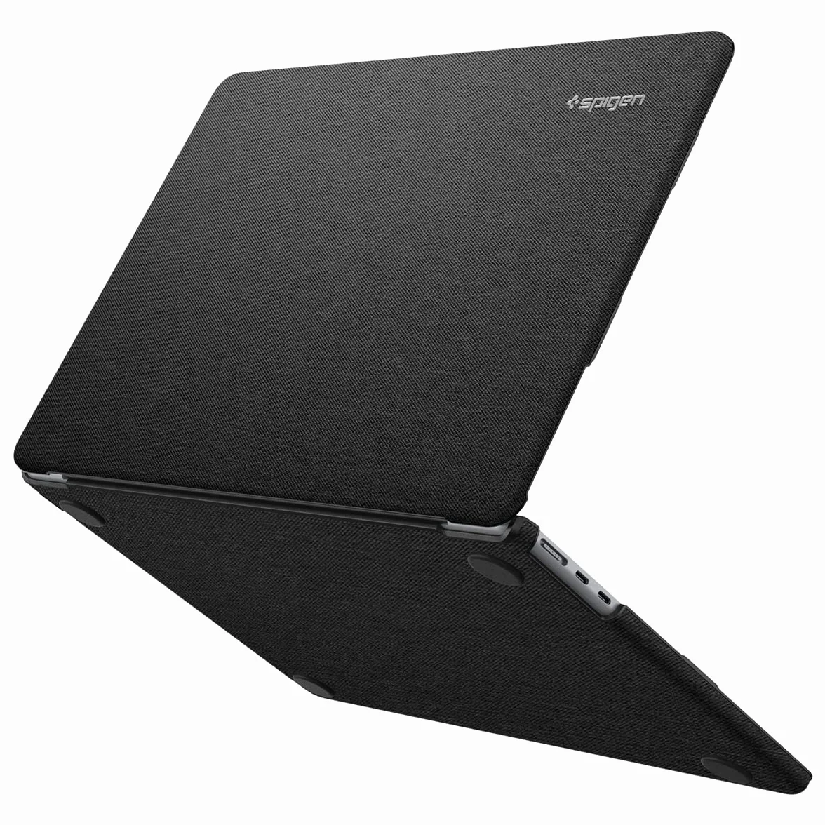 Spigen Funda Urban Fit Compatible con MacBook Air 13 Pulgadas 2026 M5 / 2025 M4 / 2024 M3 / 2023 M2 A2681, Funda de Tela Anti-Huellas y Anti-Arañazos - Negro