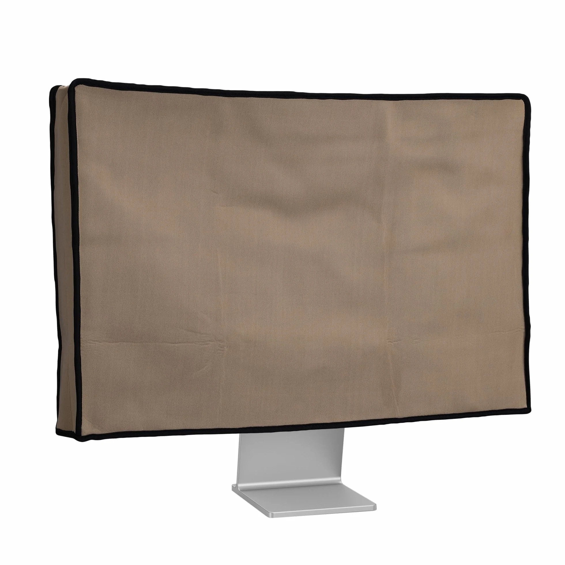 kwmobile Funda para Monitor de 24-26" - Protector antipolvo y antihuellas dactilares de neopreno para monitor - beige