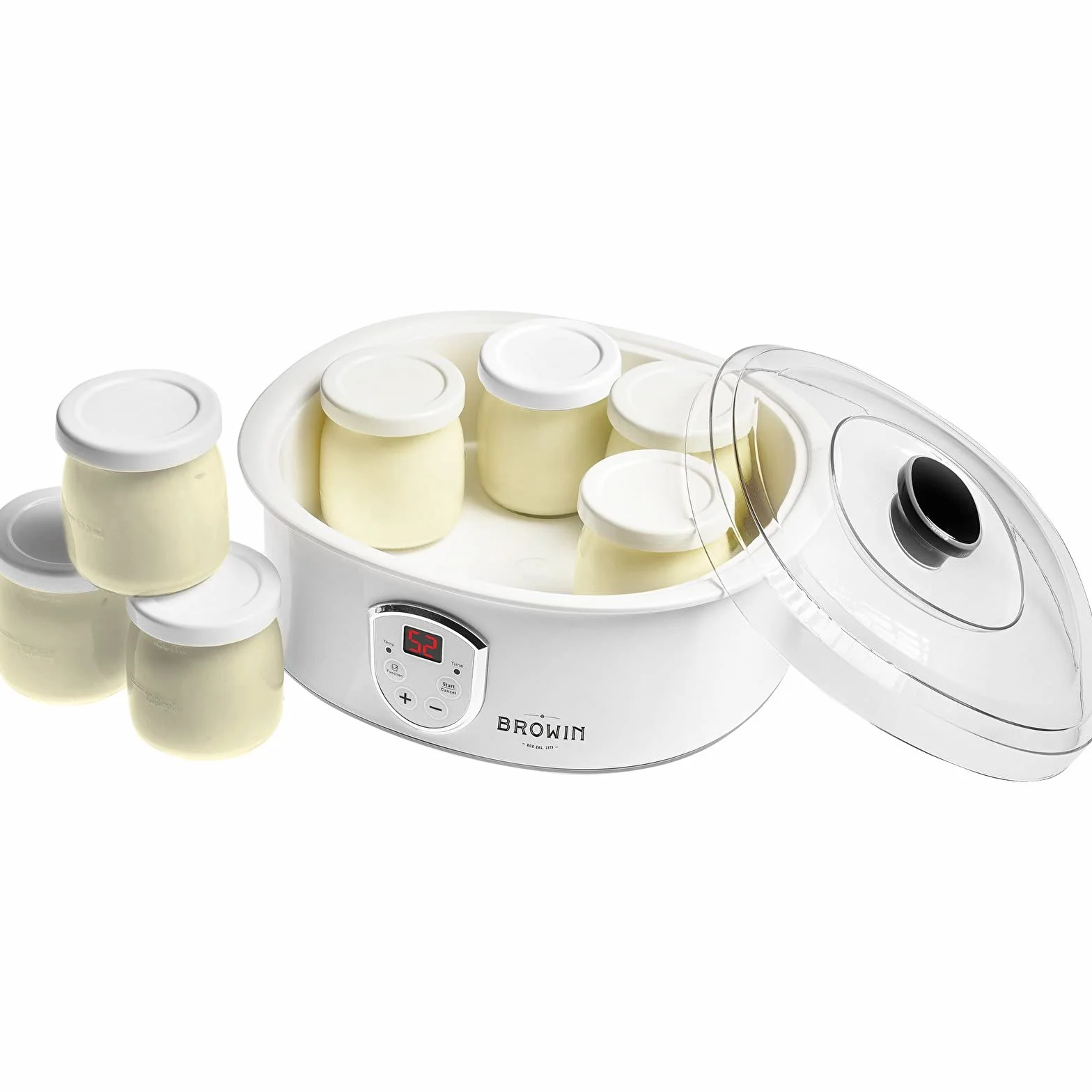 Browin Yogurtera 7 Vasos 1,3 l 20 W Plástico Cristal