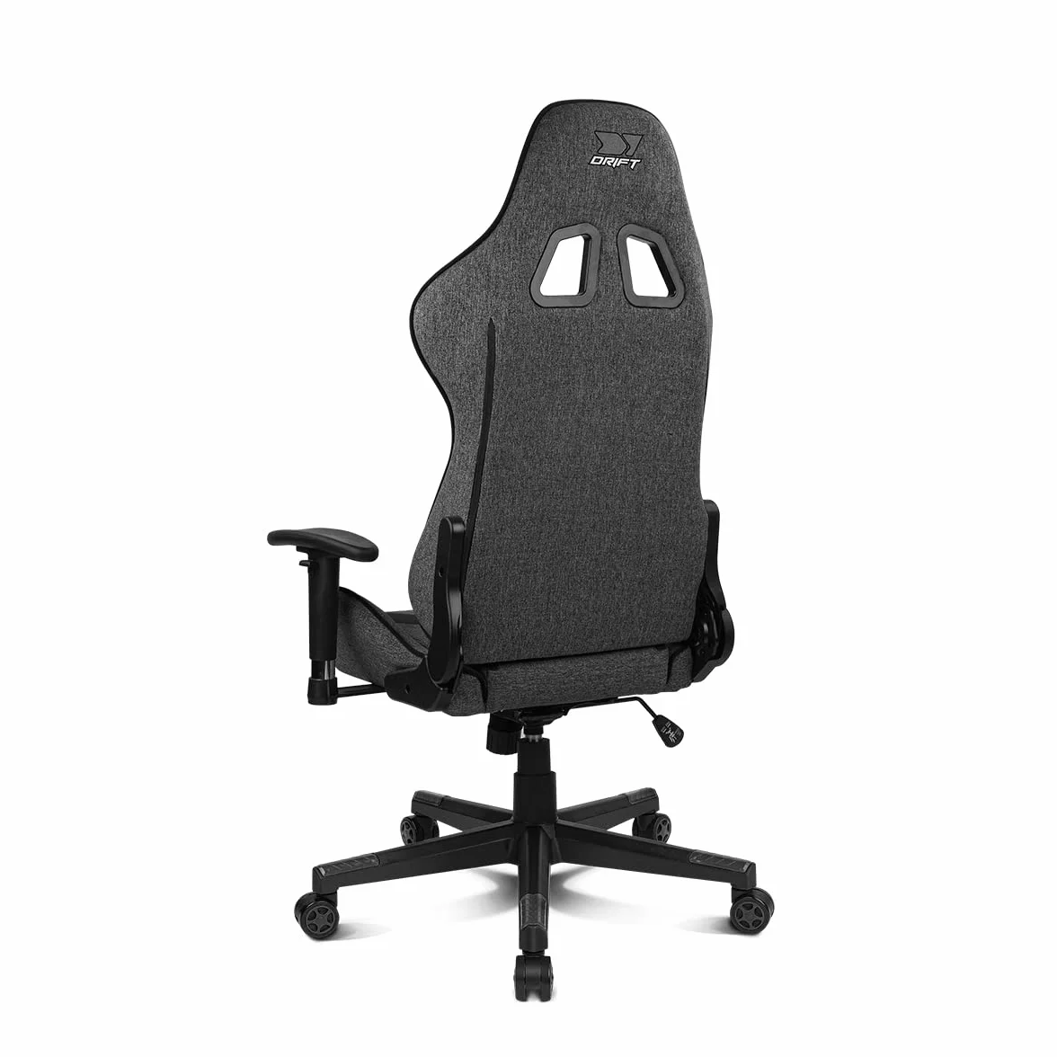 DRIFT GAMING DR90 Silla Gaming Ergonómica Respaldo Reclinable 135° Brazos 2D Ajustables Tejido Transpirable Base Nylon Pistón Gas Clase 4 Gris/Negra