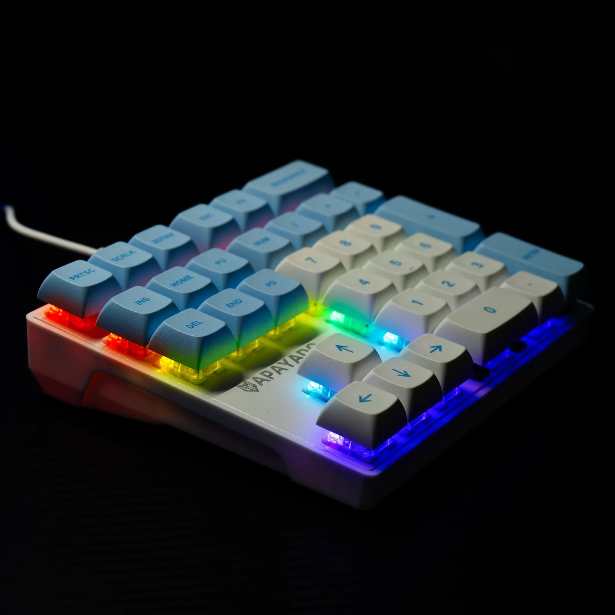 Sikai Numpad Mecánico - Interruptor Rojo - USB A Cableado - Teclado 33 Teclas RGB - Teclado Numérico - Teclado Numérico para Portátil PC de sobremesa Portátil