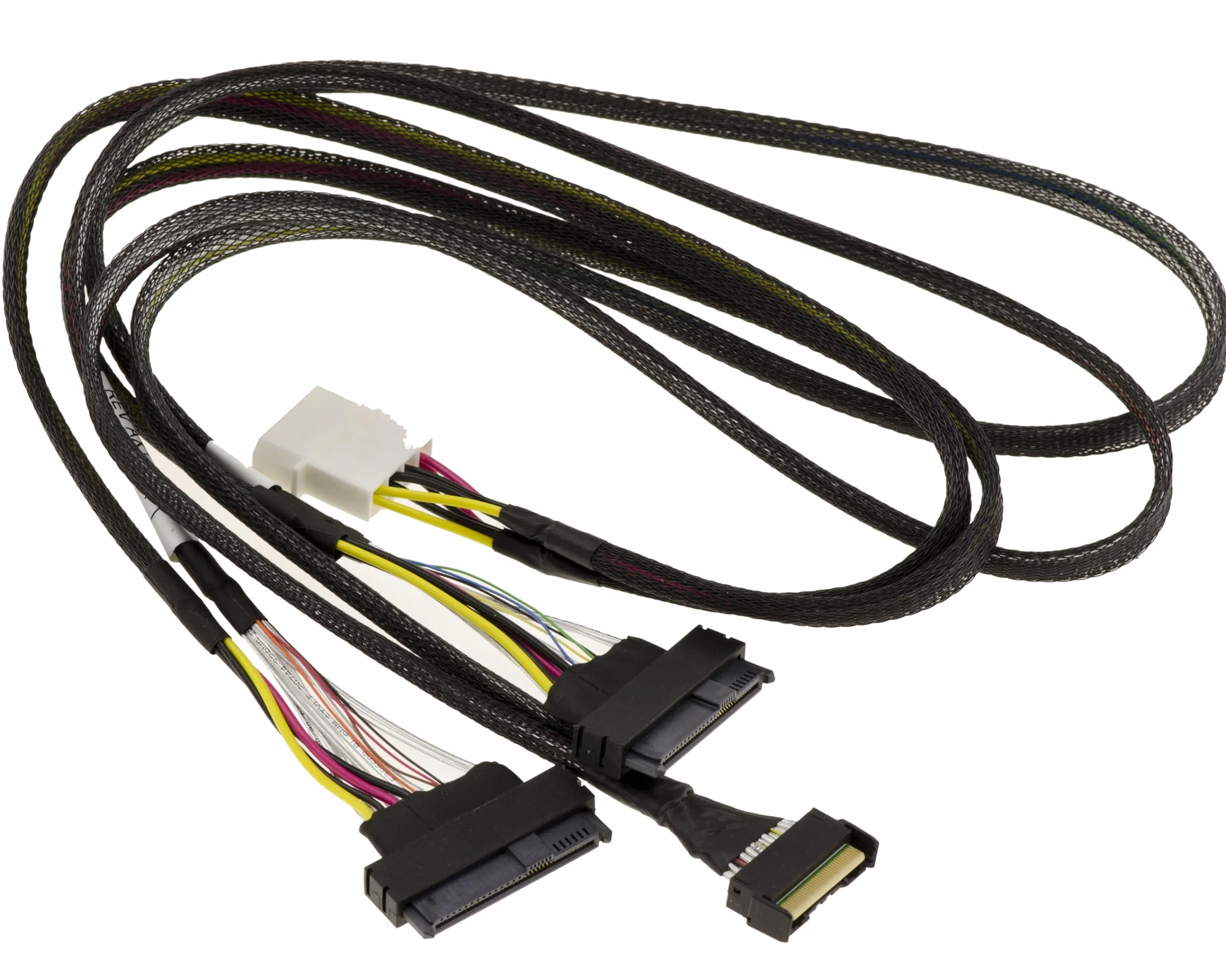 KALEA-INFORMATIQUE Cable PCIe 5.0 con conectores MCIO 8i de 74 patillas a 2x SFF-8639 de 68 patillas U2 U3 de 80 cm de longitud.