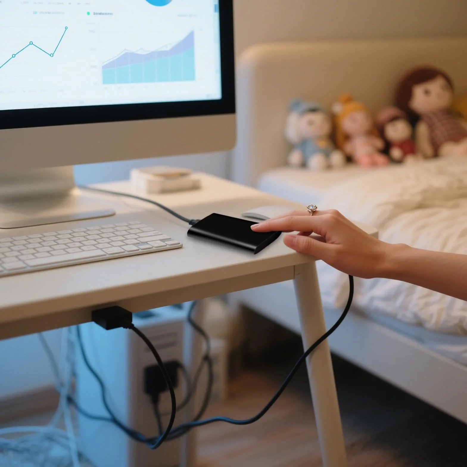 Watpot Disco Duro Externo 2TB USB Ultrafino Diseño Metálico Portátil para Mac, PC, Laptop, Ordenador, Smart TV