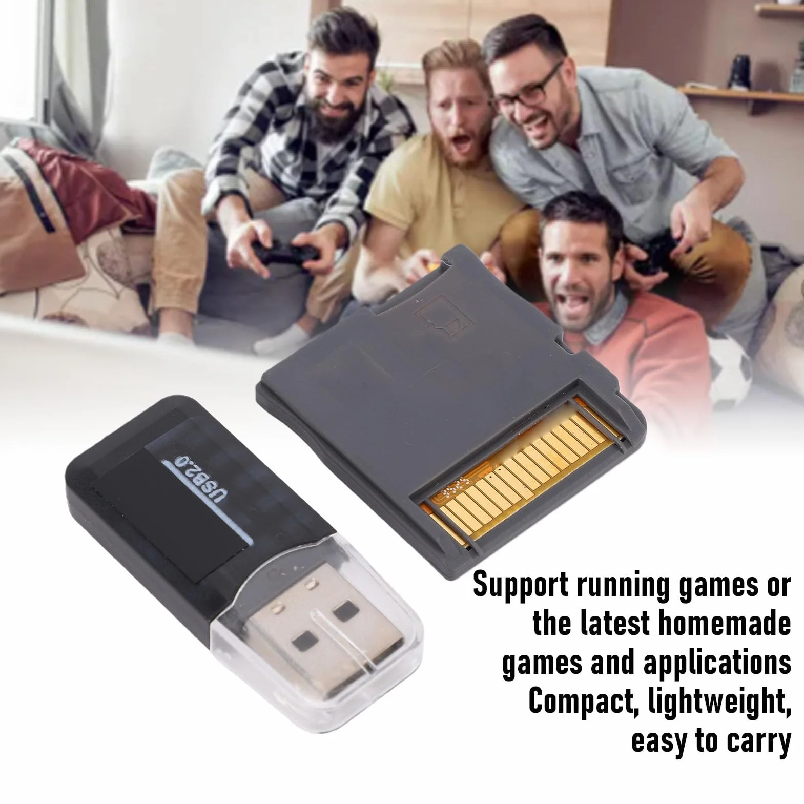 Cartucho R4 SDHC Gold Pro 2026 Dual Core Compatible con 2DS 3DS LL MD GB GBC FC PCE, con Adaptador de Tarjeta, Plug and Play (Grey)