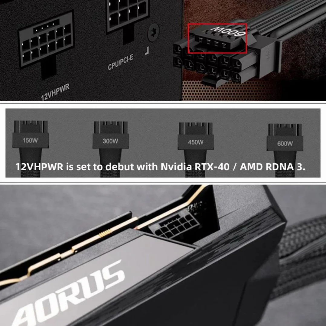 chenyang ATX3.0 PCI-E 5.0 12VHPWR 16Pin Power Modular 90 Degree Down Angle Connector Adapter for 3080 3090TI PSU Graphics Card