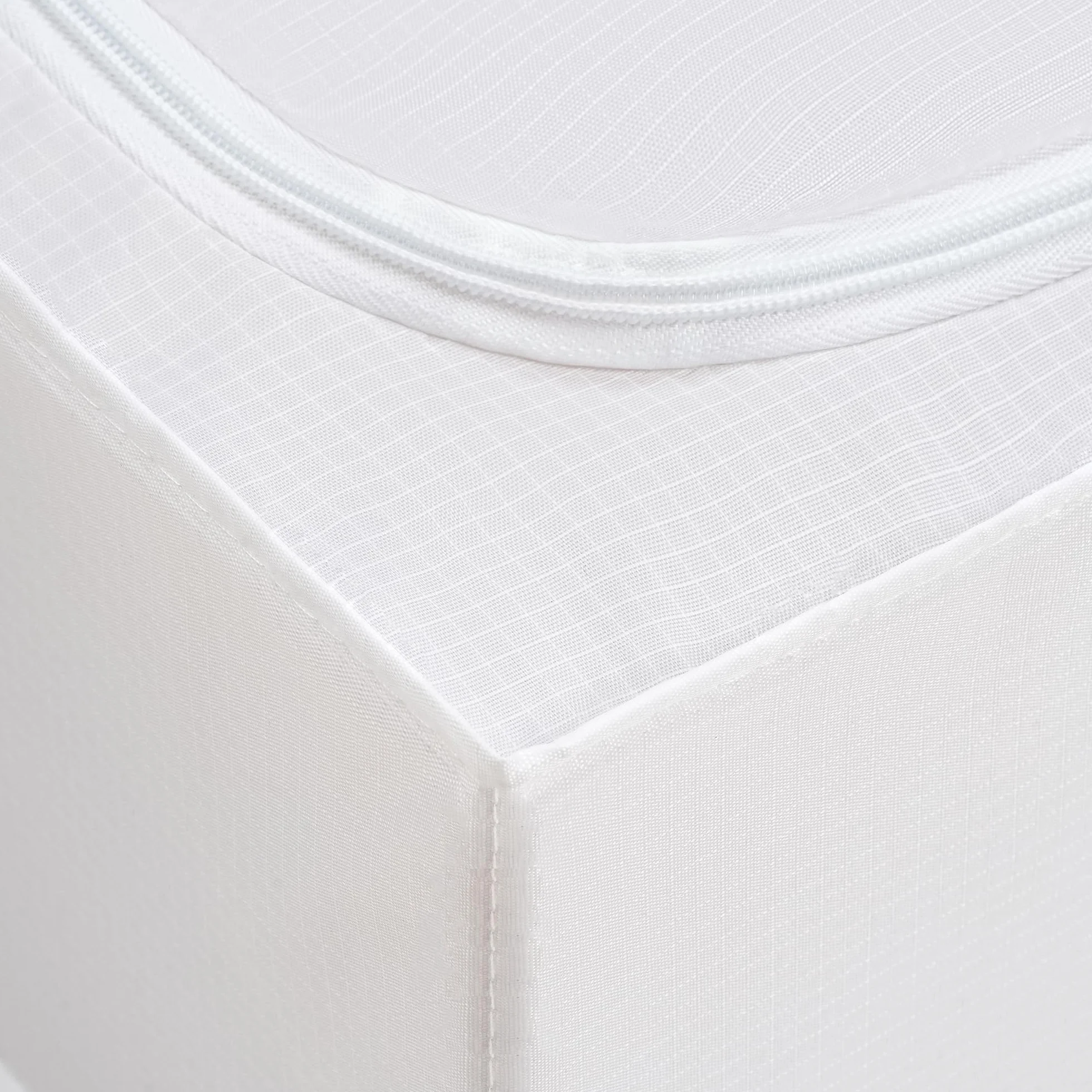TYEERS Caja de Almacenaje Bajo la Cama con Tapa 70x42x18 cm Paquete de 4 Blanco
