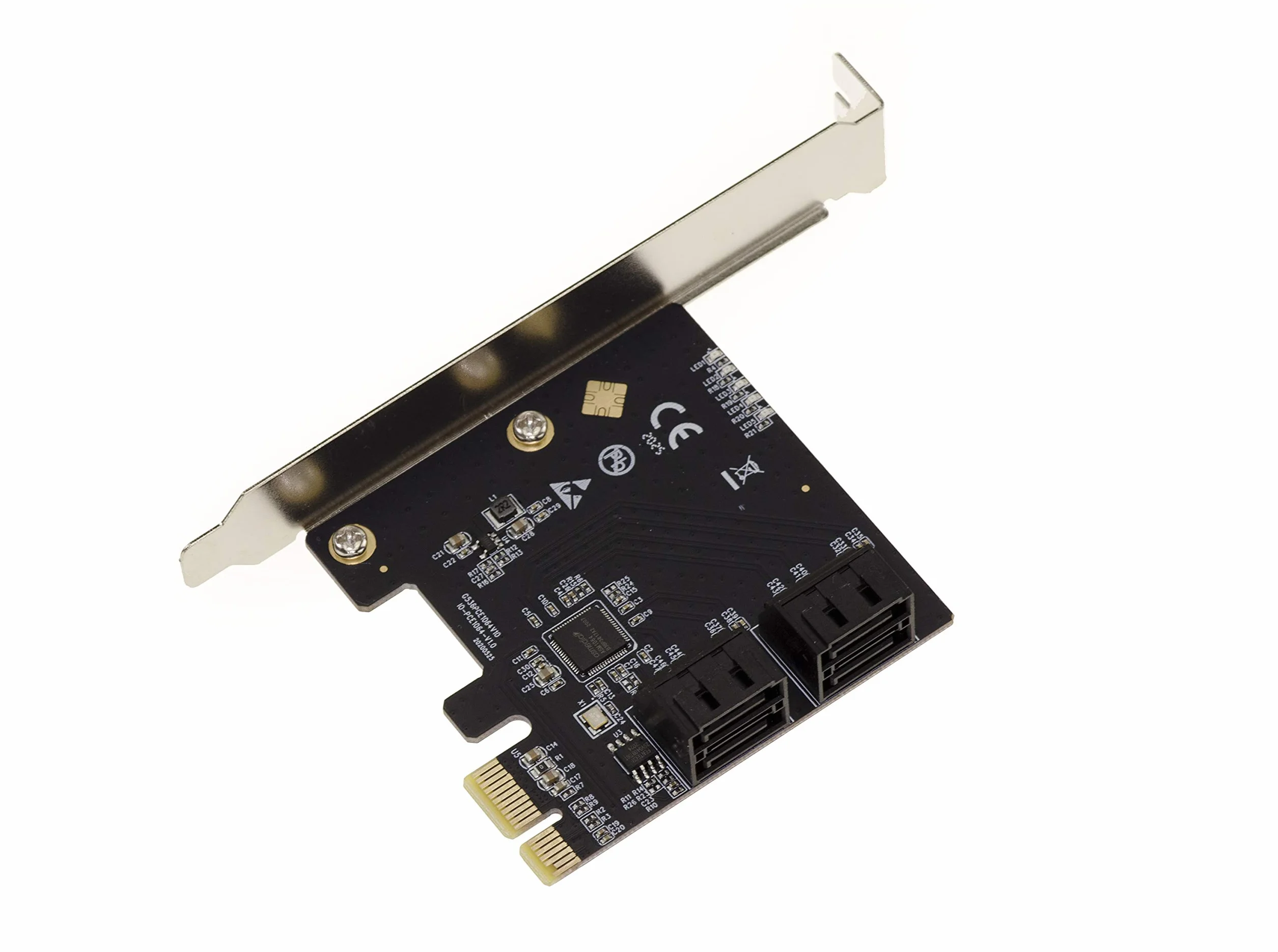 KALEA-INFORMATIQUE Tarjeta controladora de 4 Discos SATA en Puerto PCI Express PCIe x1 con Soporte AHCI y UEFI. Chipset ASM1064