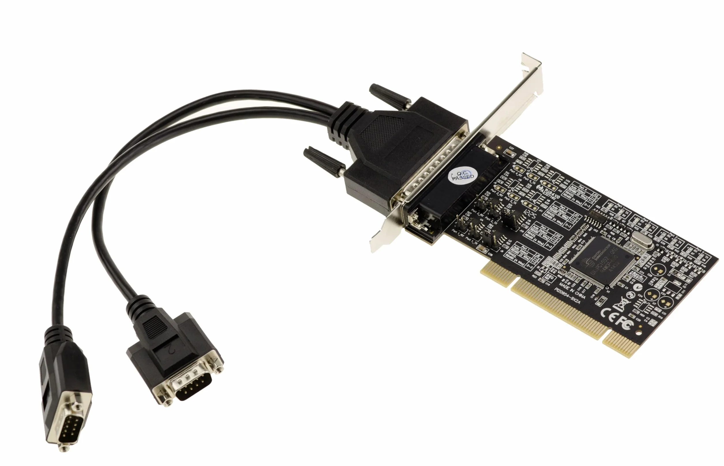KALEA-INFORMATIQUE Tarjeta controladora PCI RS422 RS485 de 2 Puertos con chipset Oxford OXPCI952. Protección RS422 RS485 RSD 15KV
