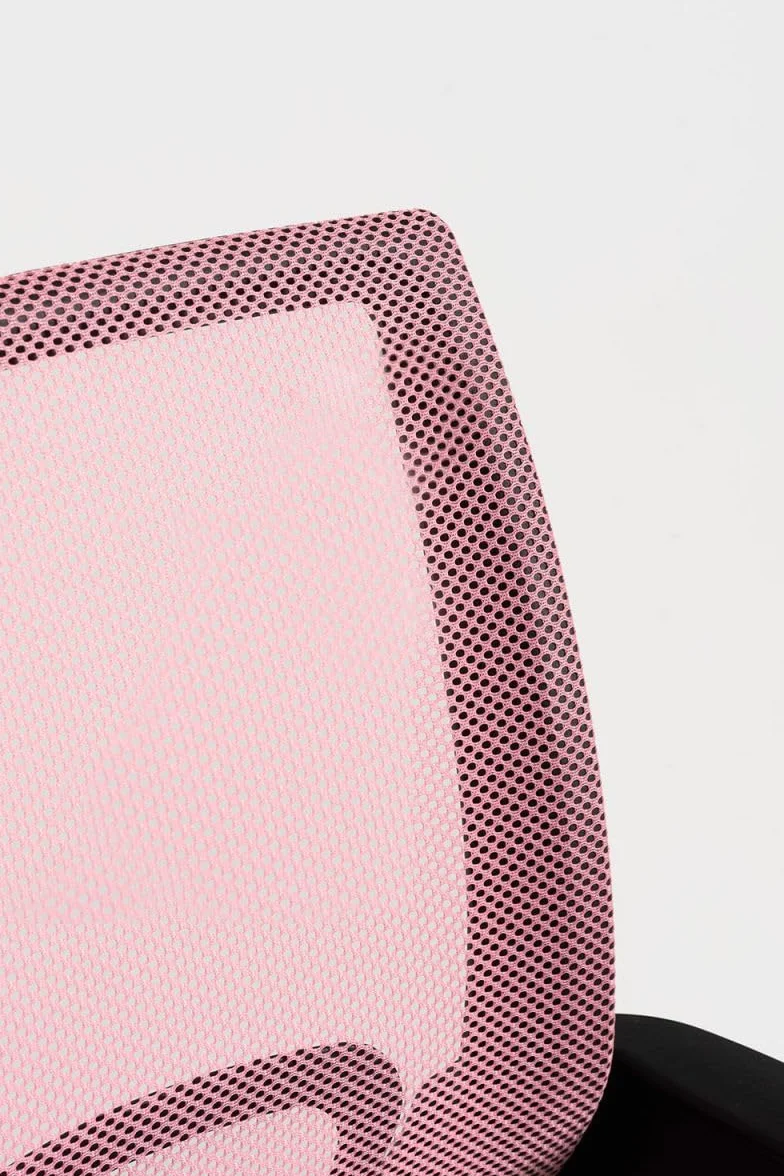 Silla de Oficina Rosa y Negra Midi Pro - Máxima Ergonomía