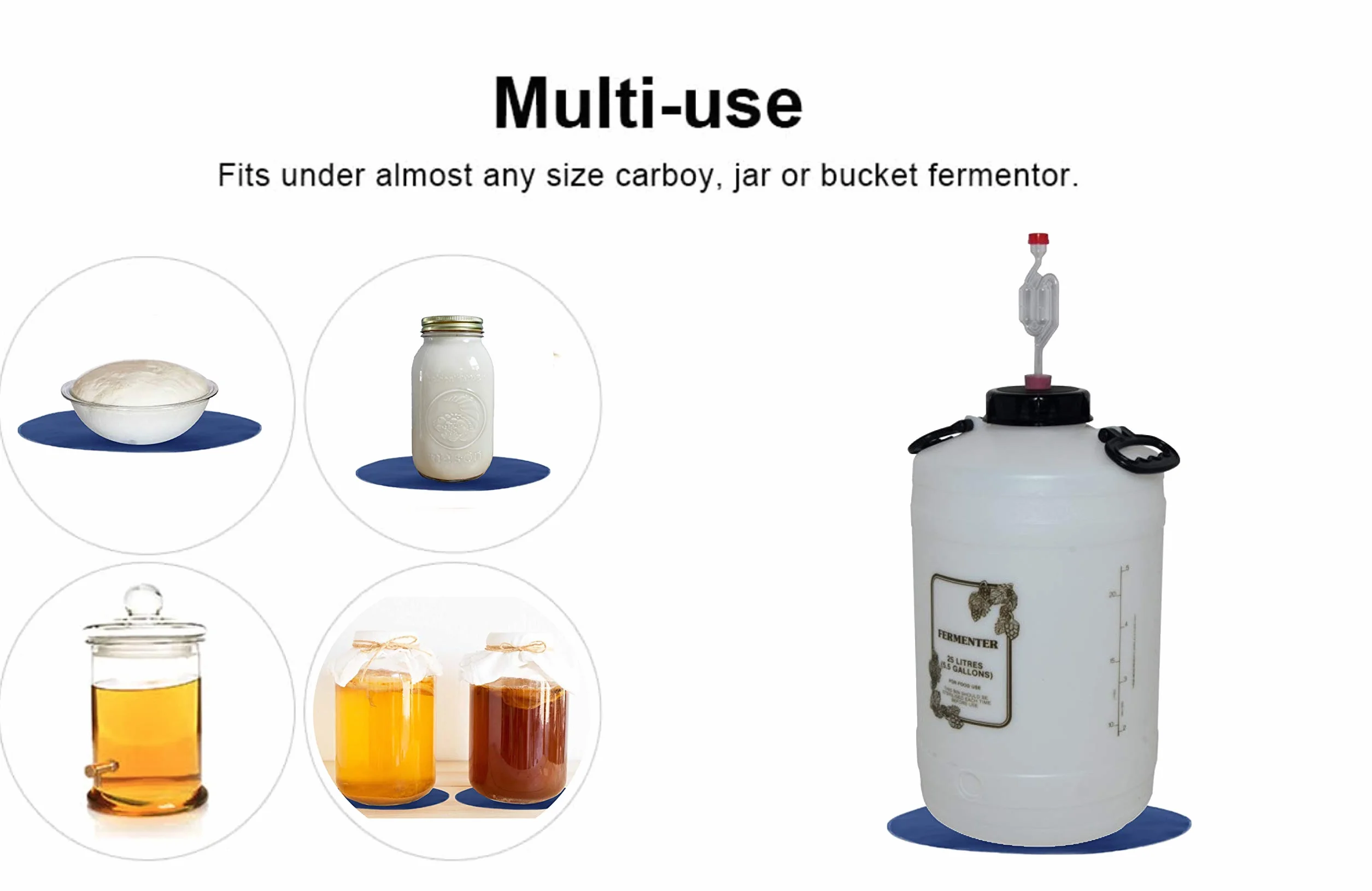 Cojín calefactor para fermentación con termómetro cerveza vino licores