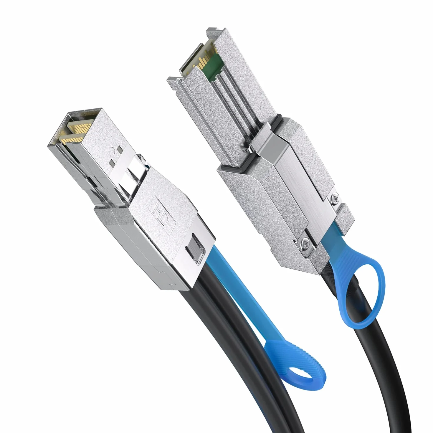 H!Fiber.com Mini SAS SFF-8088 a SFF-8644 Cable Raid de servidor de datos HD de alta densidad, 6 Gbps, 0,5 metros (1.65ft)