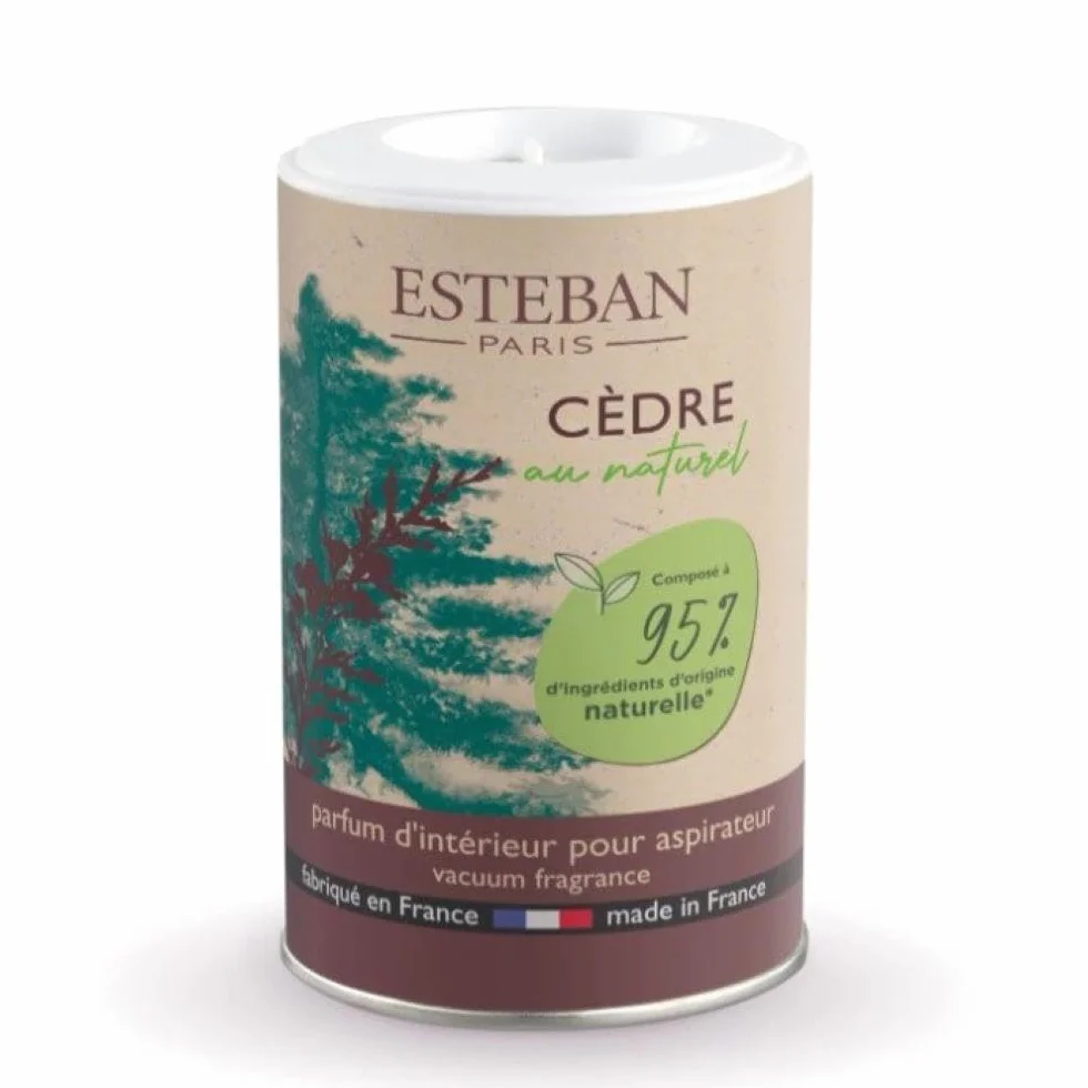 ESTEBAN Polvo perfumado Cedro natural para aspiradora