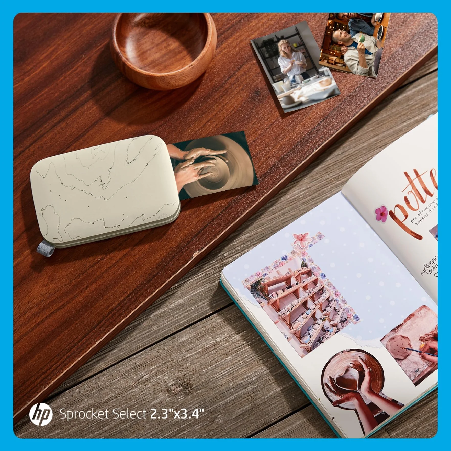 HP Sprocket Select - Impresora de Foto Zink (Sin Tinta, 321 x 600 dpi, 10 Hojas, LED, Bluetooth)
