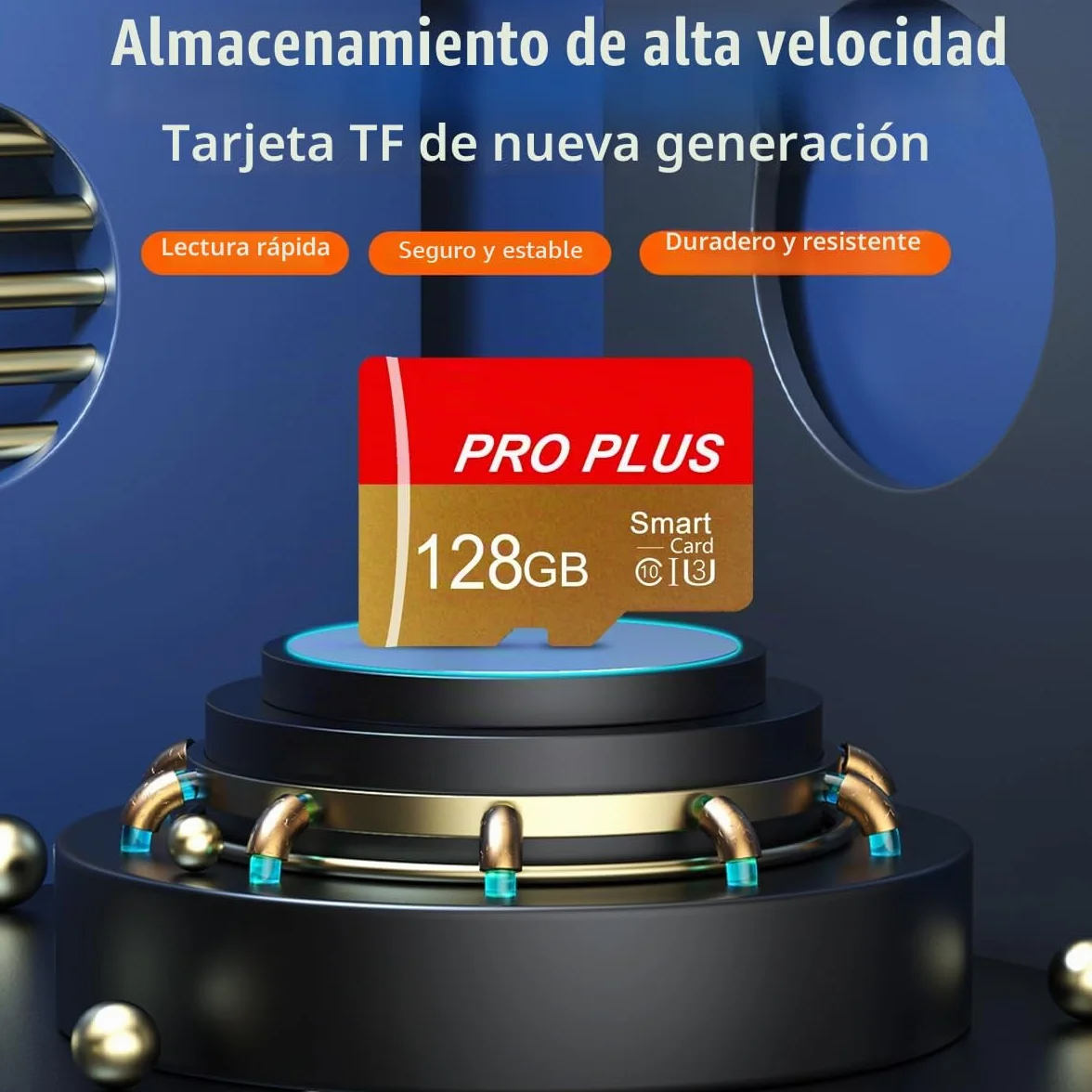 2 Pack Tarjeta De Memoria 128GB con Adaptador SD, Tarjeta De Memoria De Alta Velocidad, UHS-I C10 A1, Tarjeta TF para Tablet/Móvil/Fotocámara/Audio del Coche/Consola De Juegos (TF162 128GB)