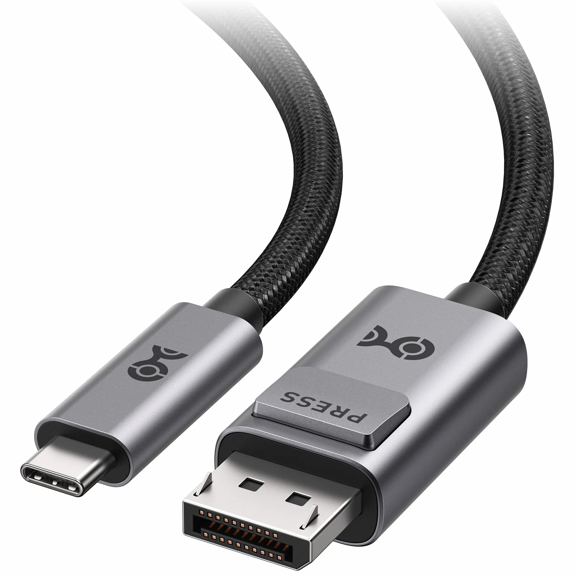 Cable Matters cable USB C DisplayPort 2.1 bidireccional 0,9 m, DP40 (UHBR10) 40Gbps, 8K@120Hz 4K@480Hz, DP Alt Mode, sin Power Delivery