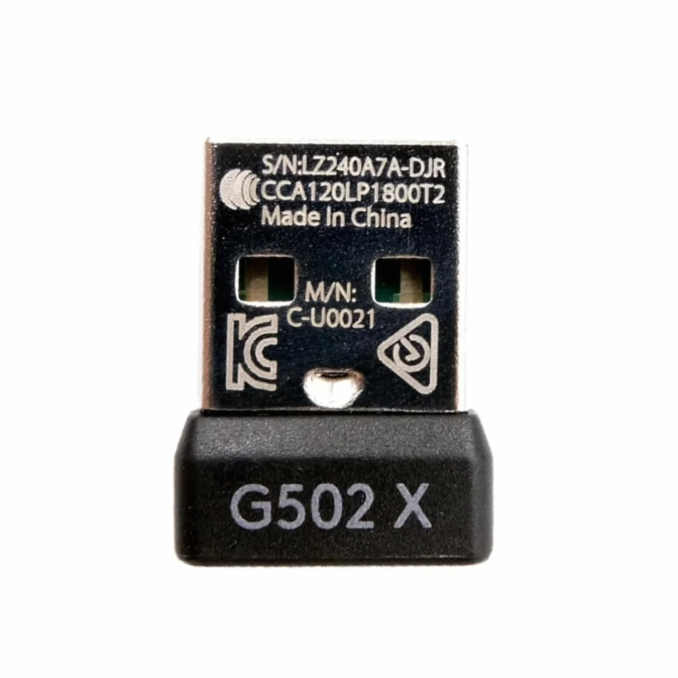 Receptor de mouse USB para Logi-tech G502X/G502X Plus Lightspeed Wireless Gaming Mouse Receptor Adaptador de repuesto