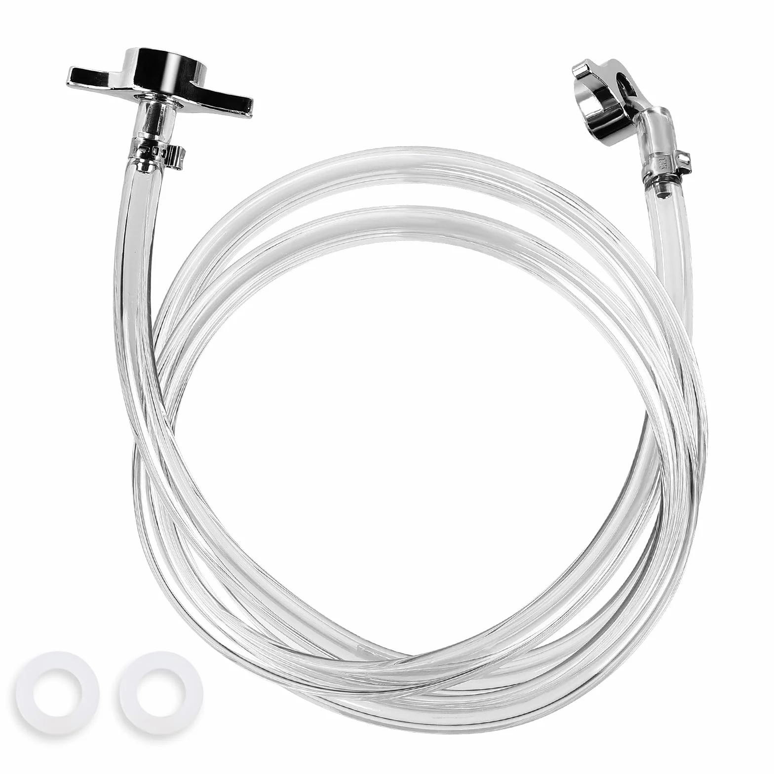 CRPOSP Tuberías de Gas de Cerveza 5/8" 7mm con juntas y Tuercas de Mariposa para conexión a Regulador de Presión CO2